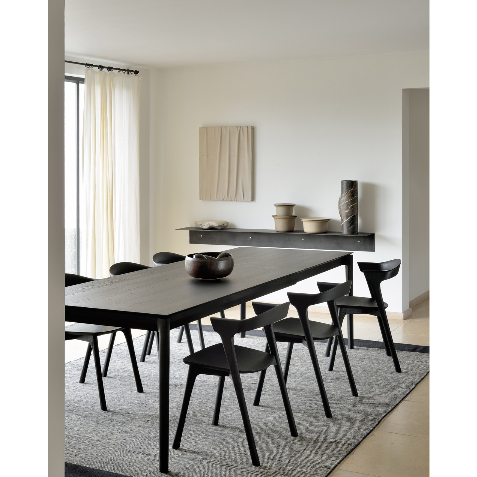 Bok Extendable Dining Table - Rectangular Oak Black 9 - b - FURNITURE - dining table - rectangle Ethnicraft