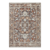 Loloi Bonney Charcoal / Spice Rug patterned rugs Loloi
