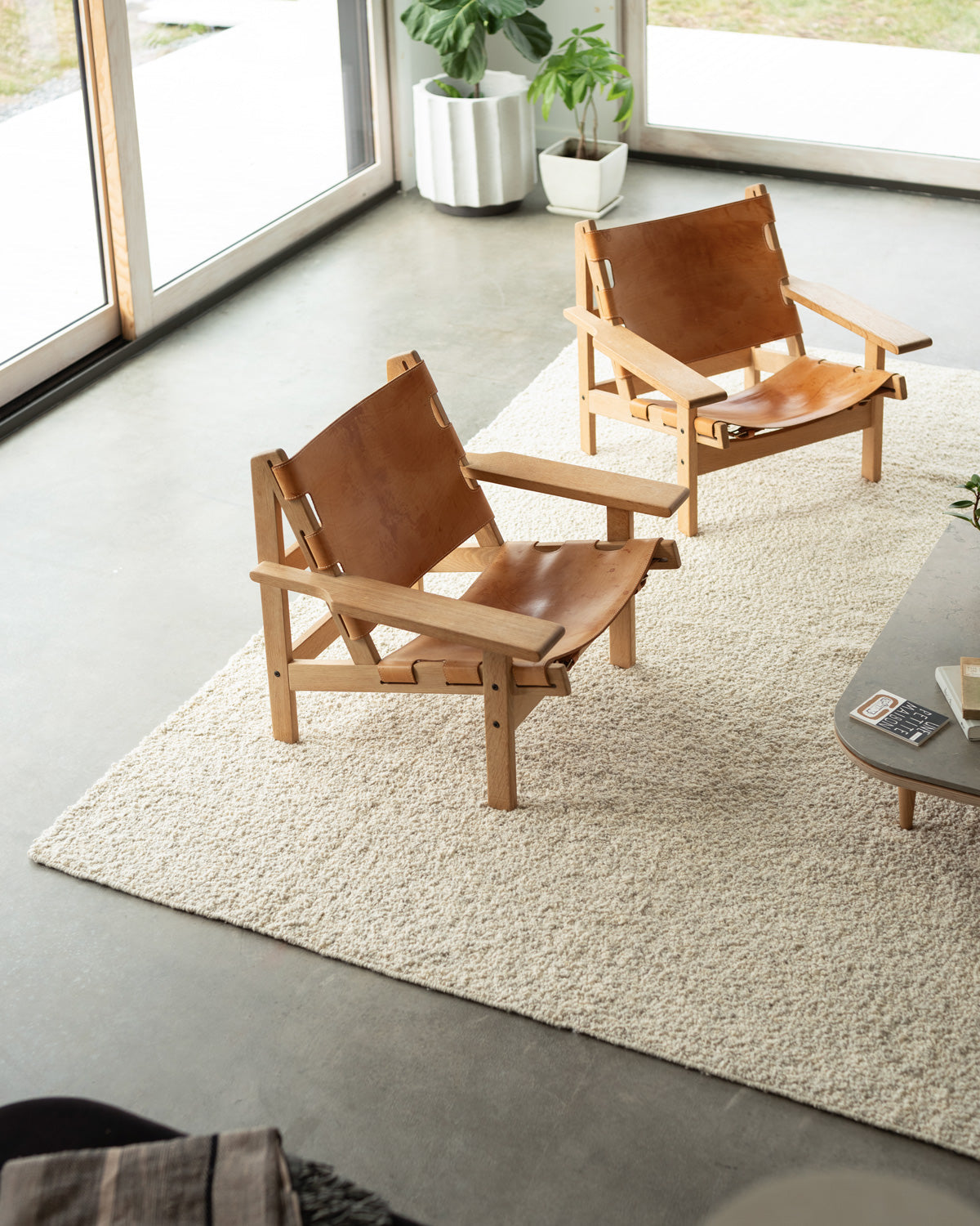 Cream Boucle Rug 0-RUGS-patterned Mark Krebs