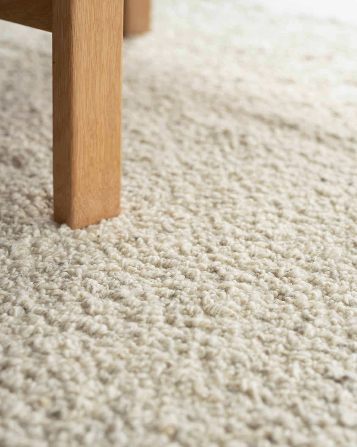 Cream Boucle Rug 0-RUGS-patterned Mark Krebs