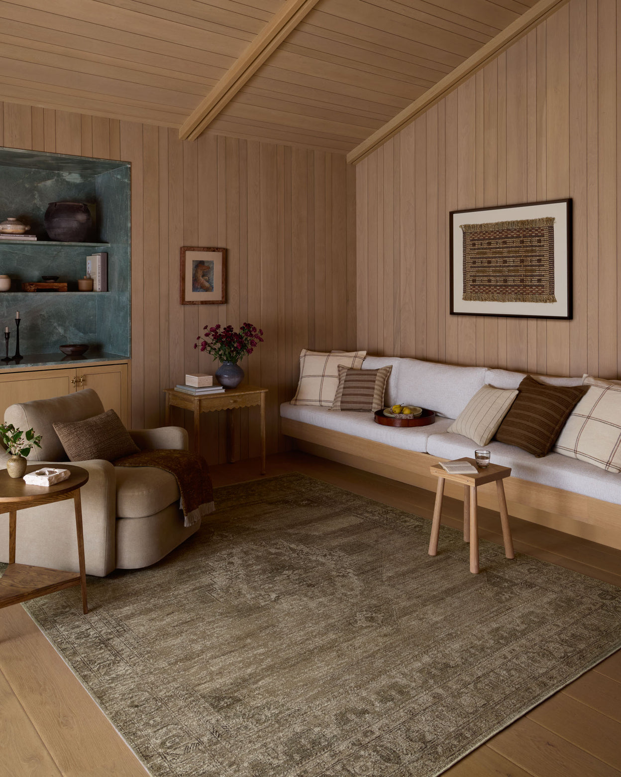 Amber Lewis x Loloi Cambria Sand / Olive Rug RUGS - jute Loloi