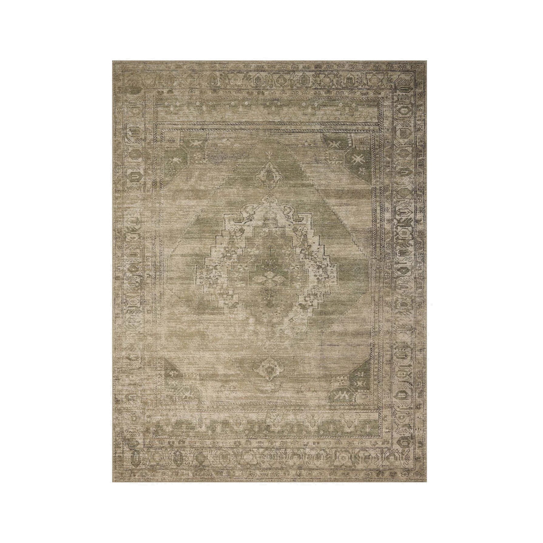Amber Lewis x Loloi Cambria Sand / Olive Rug RUGS - jute Loloi