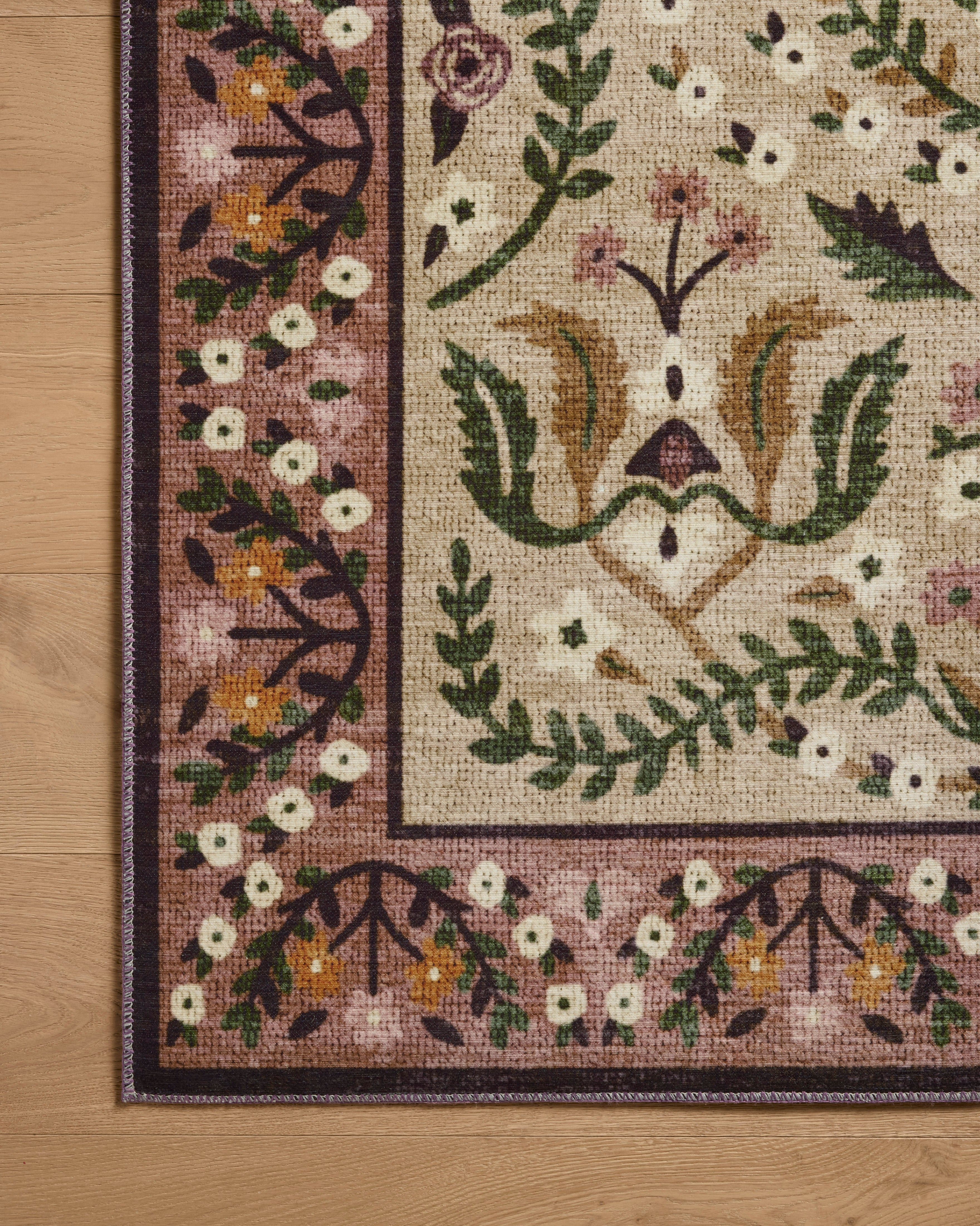 Rifle Paper Co. x Loloi Canopy Aubergine Rug RUGS-patterned Loloi