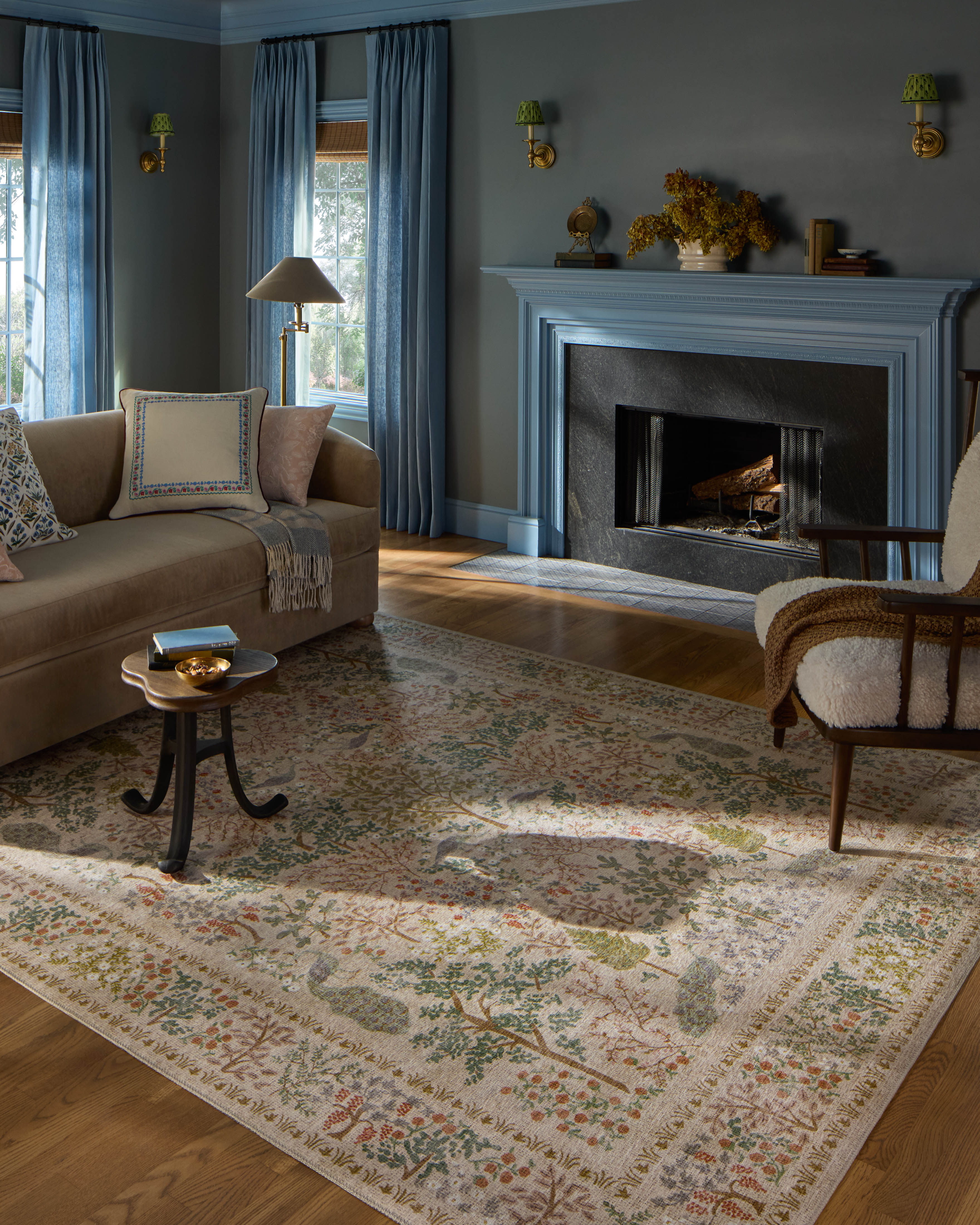 Rifle Paper Co. x Loloi Canopy Cream Rug RUGS-patterned Loloi