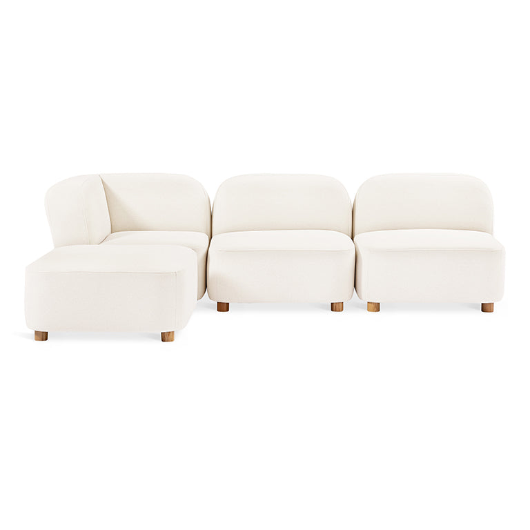 Gus* Modern Circuit Modular 4-pc Sectional 8 - a - FURNITURE - modular - circuit Gus Merino Cream