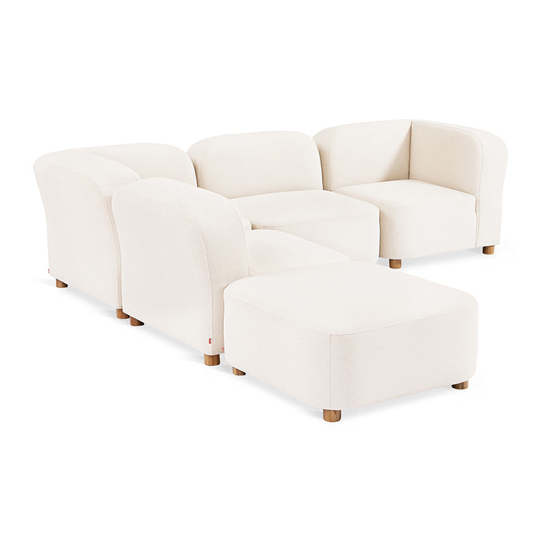 Gus* Modern Circuit Modular 5-pc Sectional 8 - a - FURNITURE - modular - circuit Gus