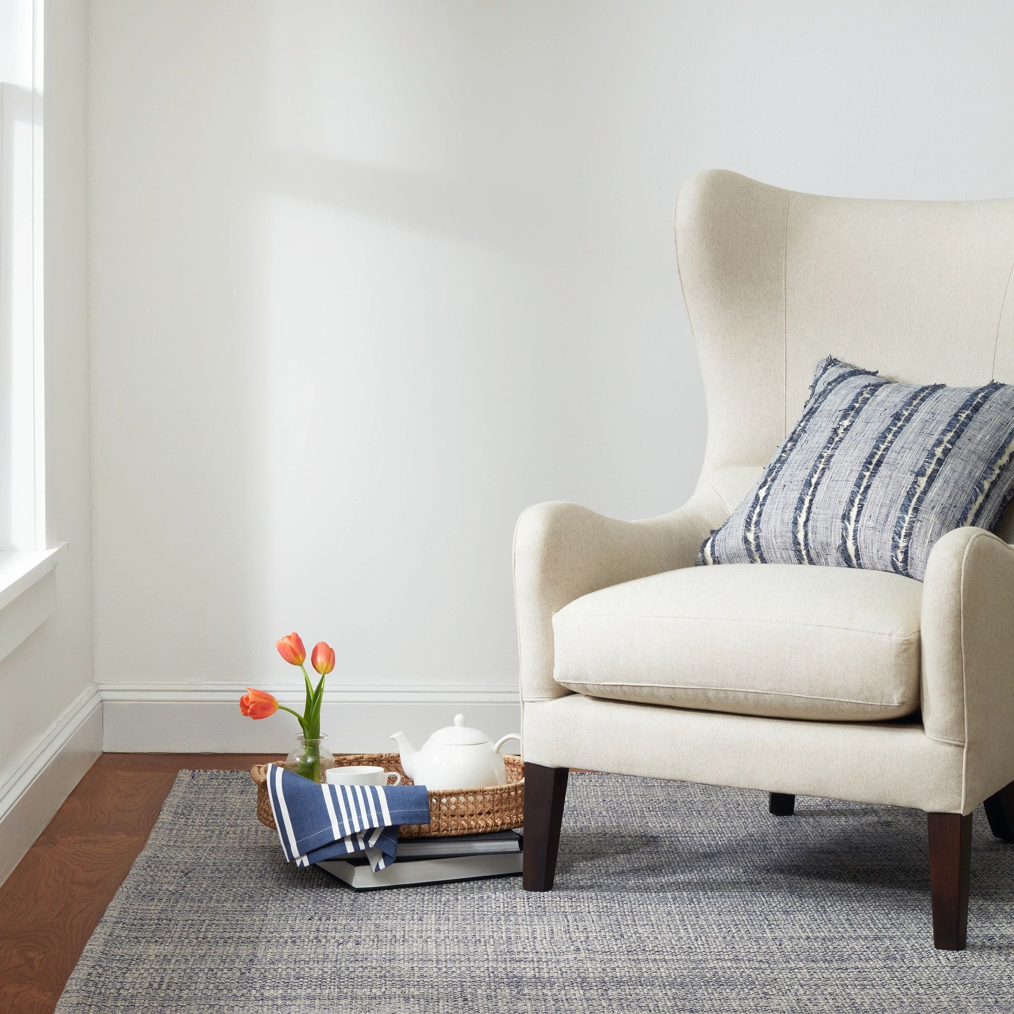 Marled Handwoven Cotton Rug RUGS - cotton Dash & Albert