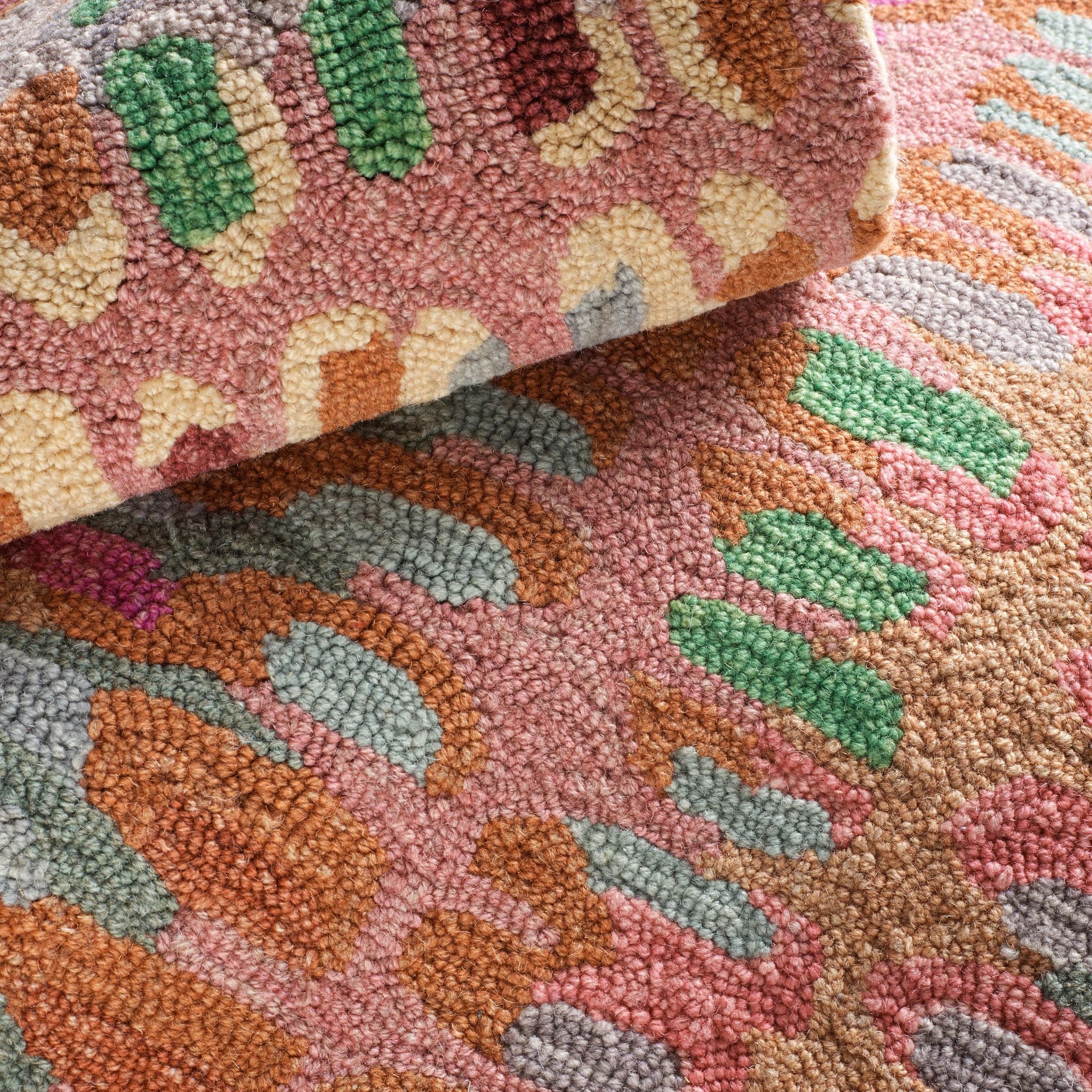 Paint Chip Hand Micro Hooked Wool Rug RUGS - wool Dash & Albert