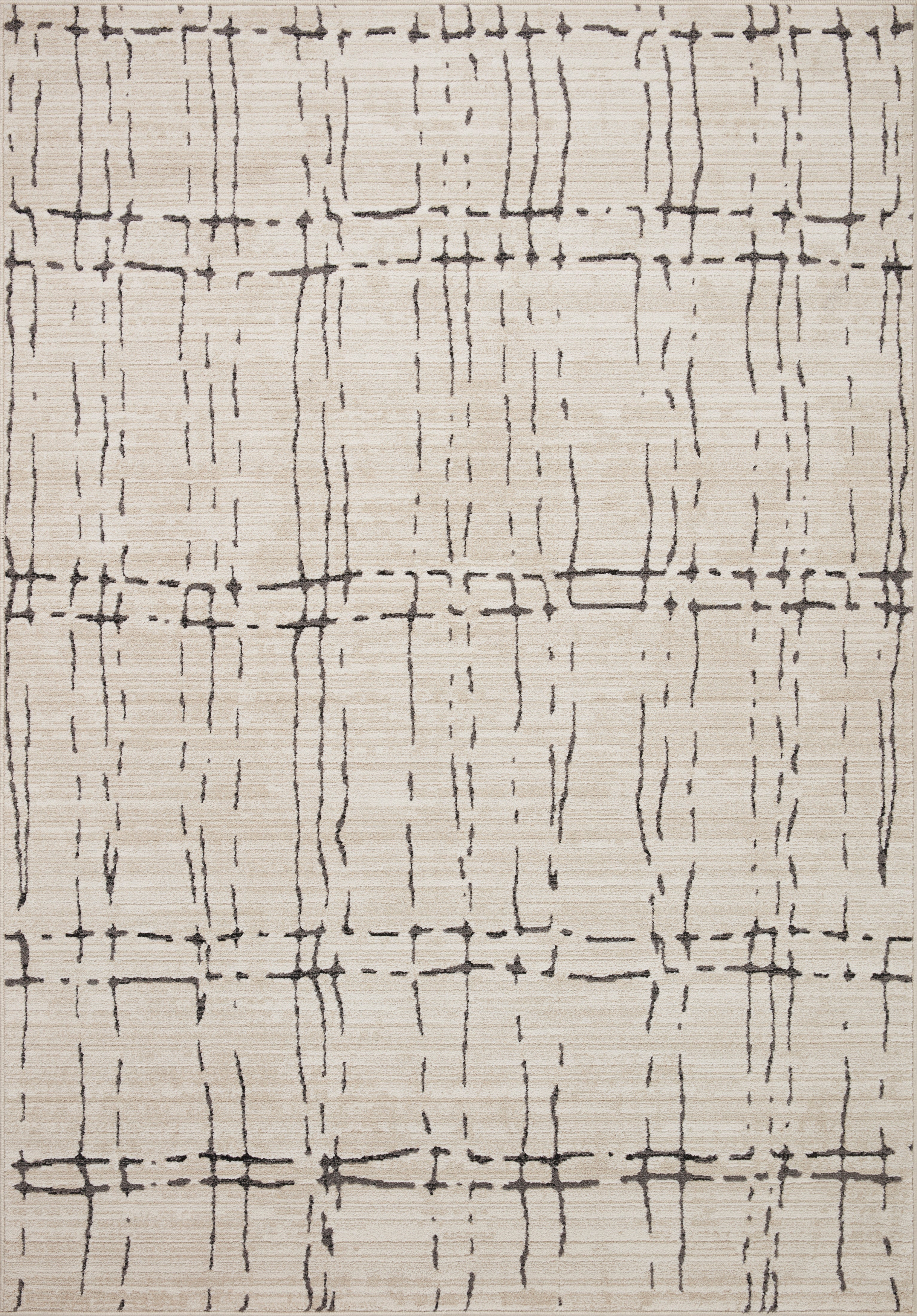 Loloi Darby Sand / Dk. Grey Rug 0-RUGS-patterned Loloi