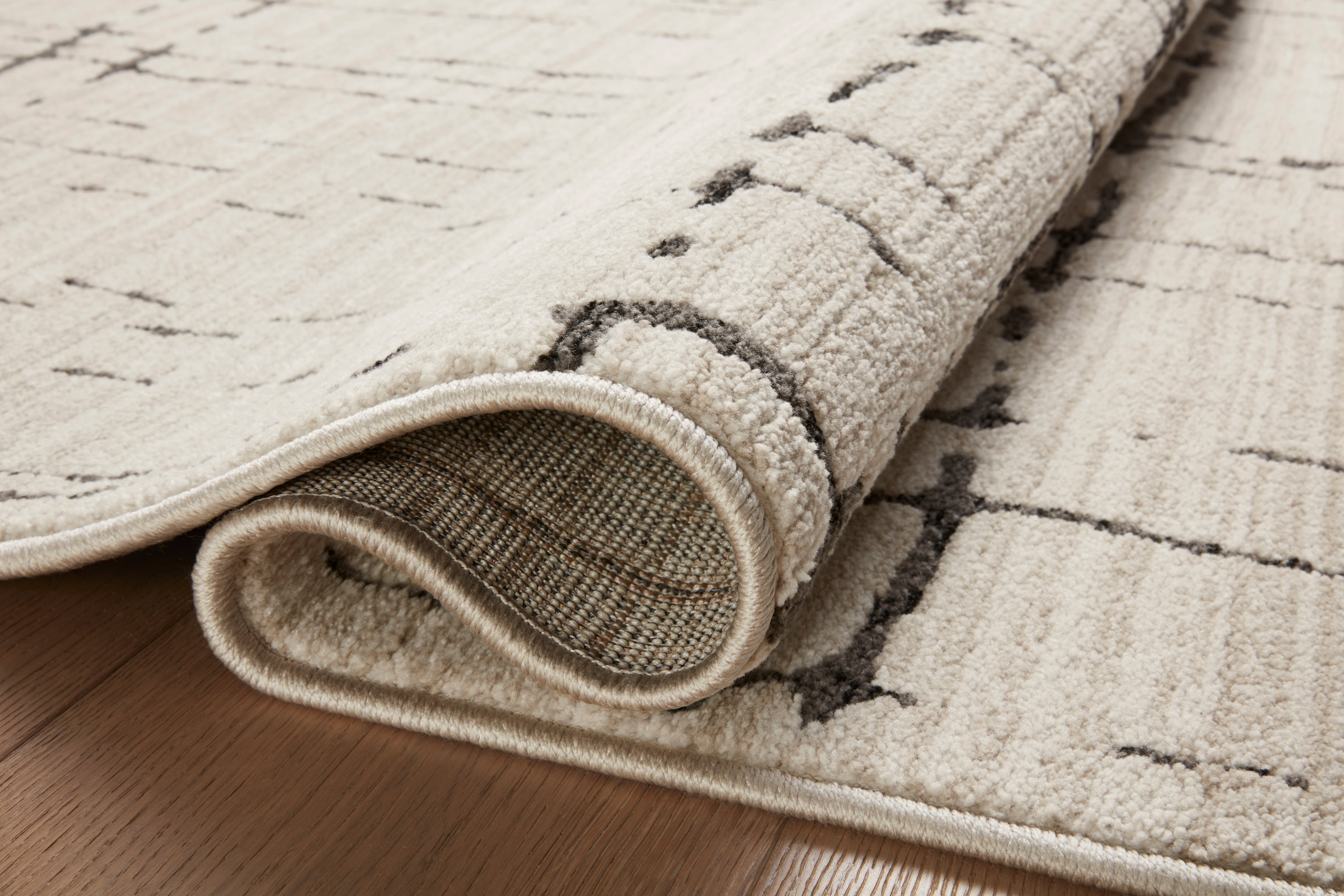 Loloi Darby Sand / Dk. Grey Rug 0-RUGS-patterned Loloi