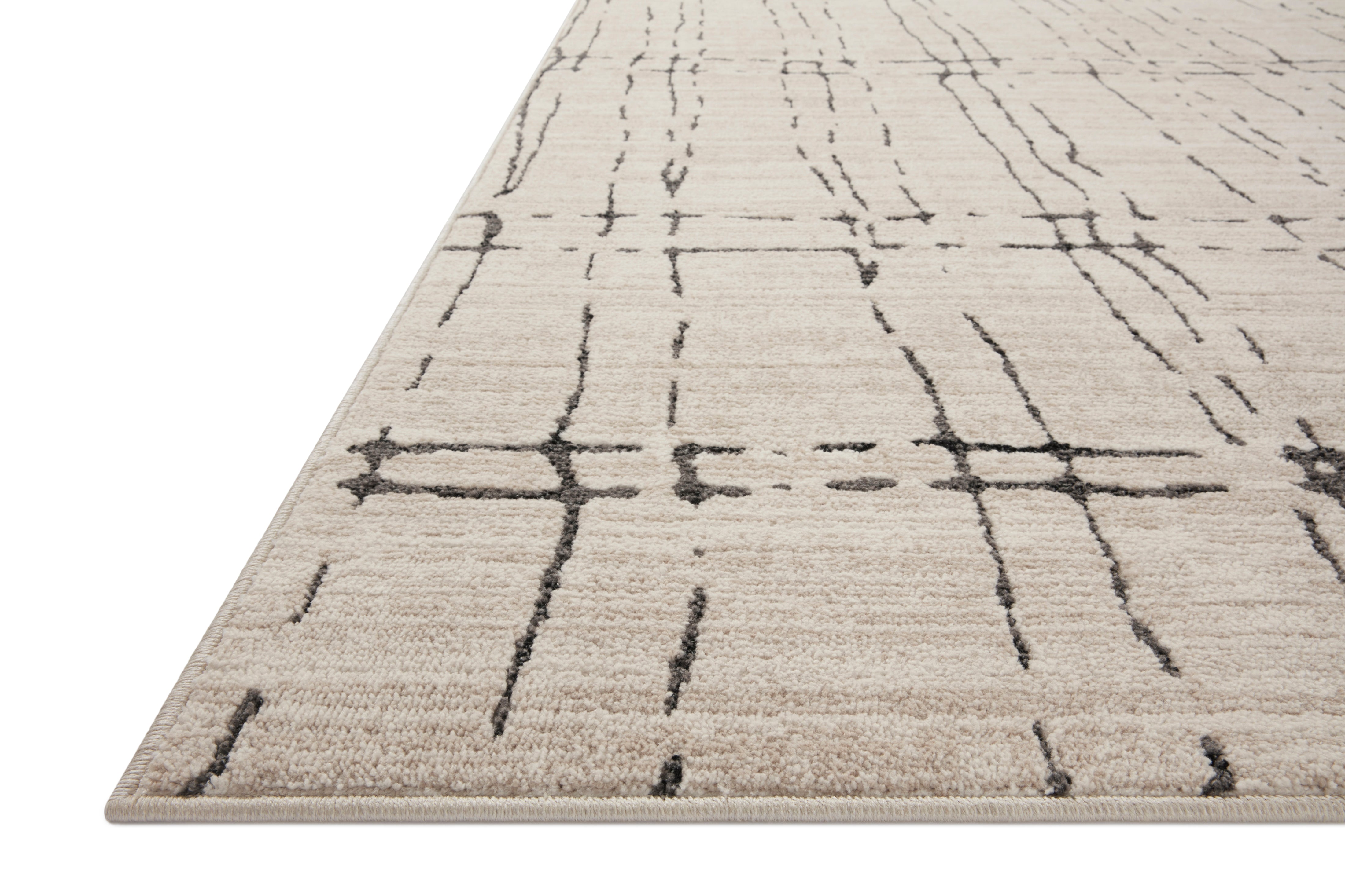 Loloi Darby Sand / Dk. Grey Rug 0-RUGS-patterned Loloi