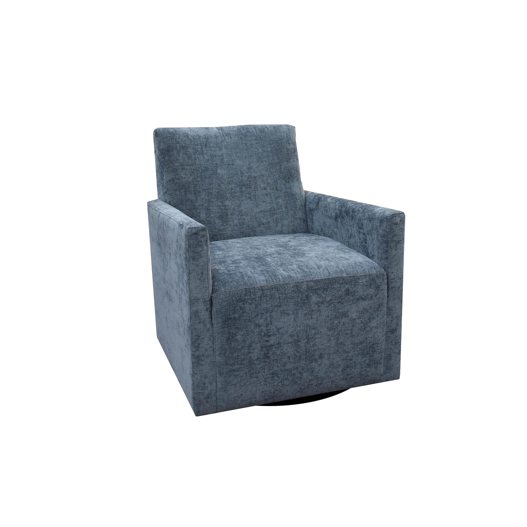 Ryland Swivel Club Chair FURNITURE - club chairs LH IMPORTS Denim Chenille