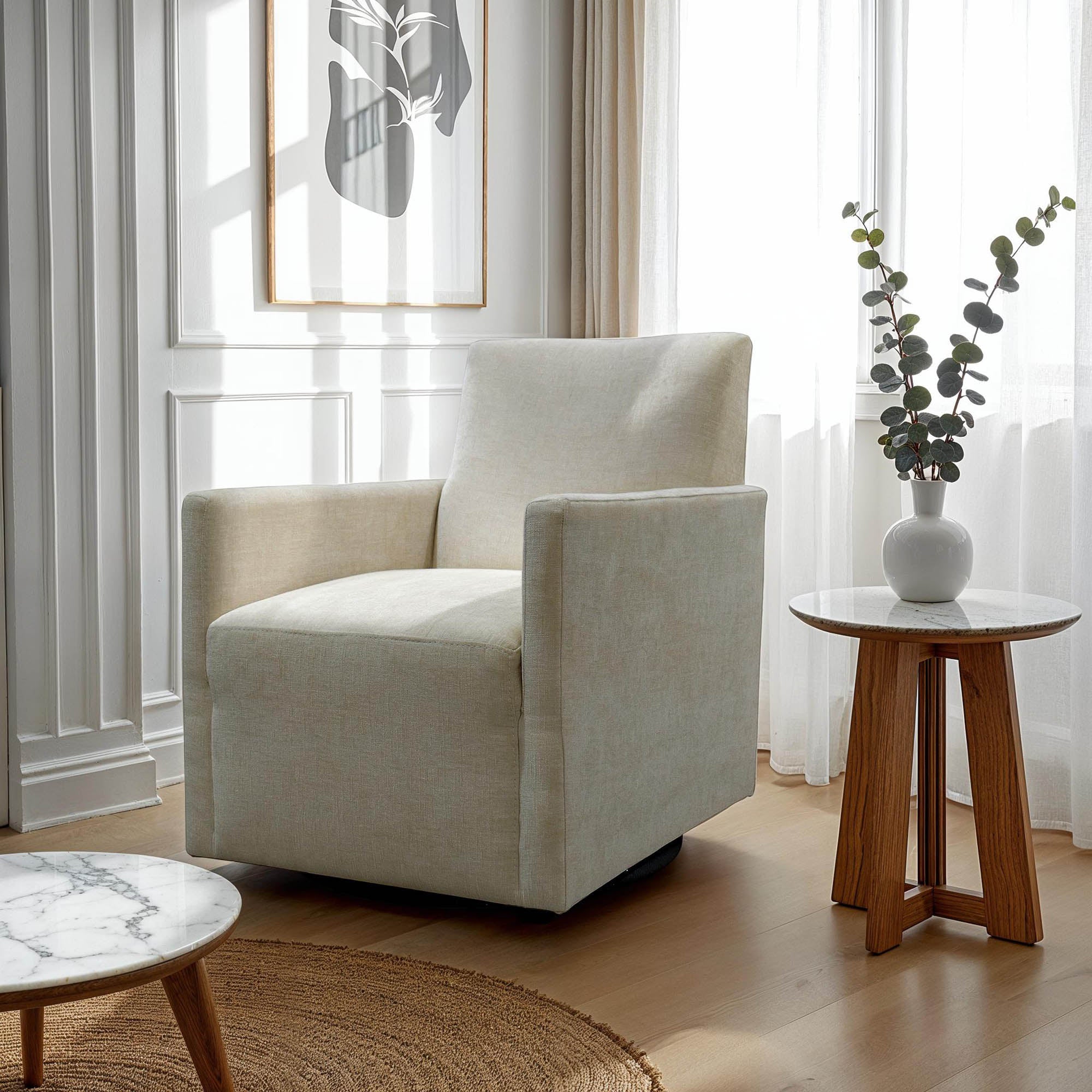 Ryland Swivel Club Chair FURNITURE - club chairs LH IMPORTS