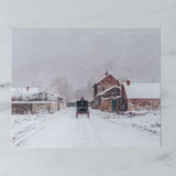 Snowy Path Vintage Art Print ARTWORK - print Pink Lemon Decor (Faire)