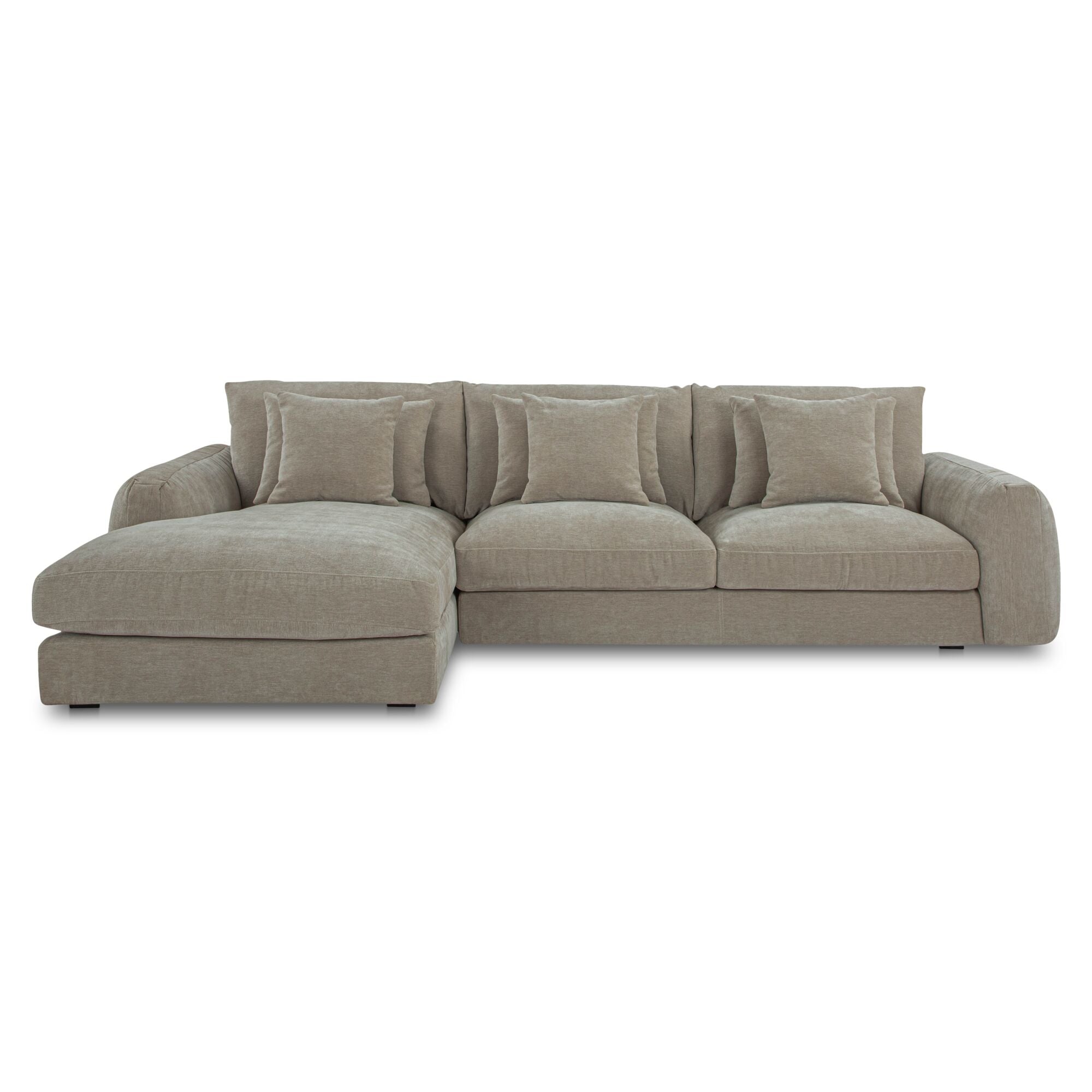 Beckett Sectional FURNITURE - sectionals Moe's Furniture Left Pebble