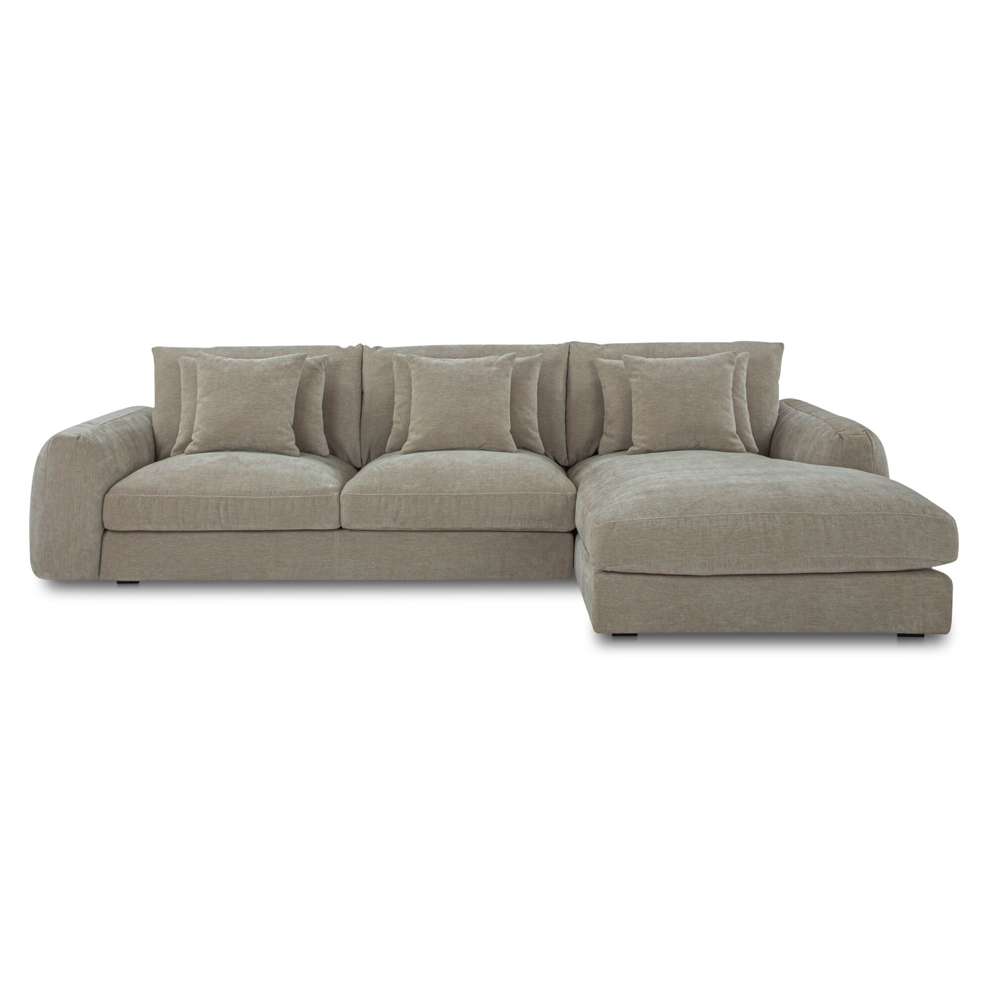 Beckett Sectional FURNITURE - sectionals Moe's Furniture Right Pebble