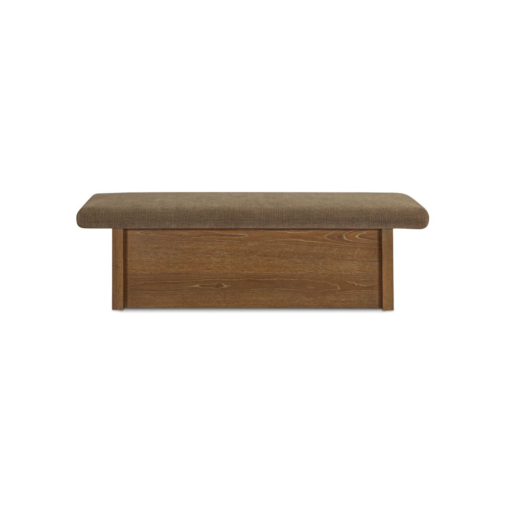 Gemine Storage Bench FURNITURE - benches Moe's Furniture Taupe
