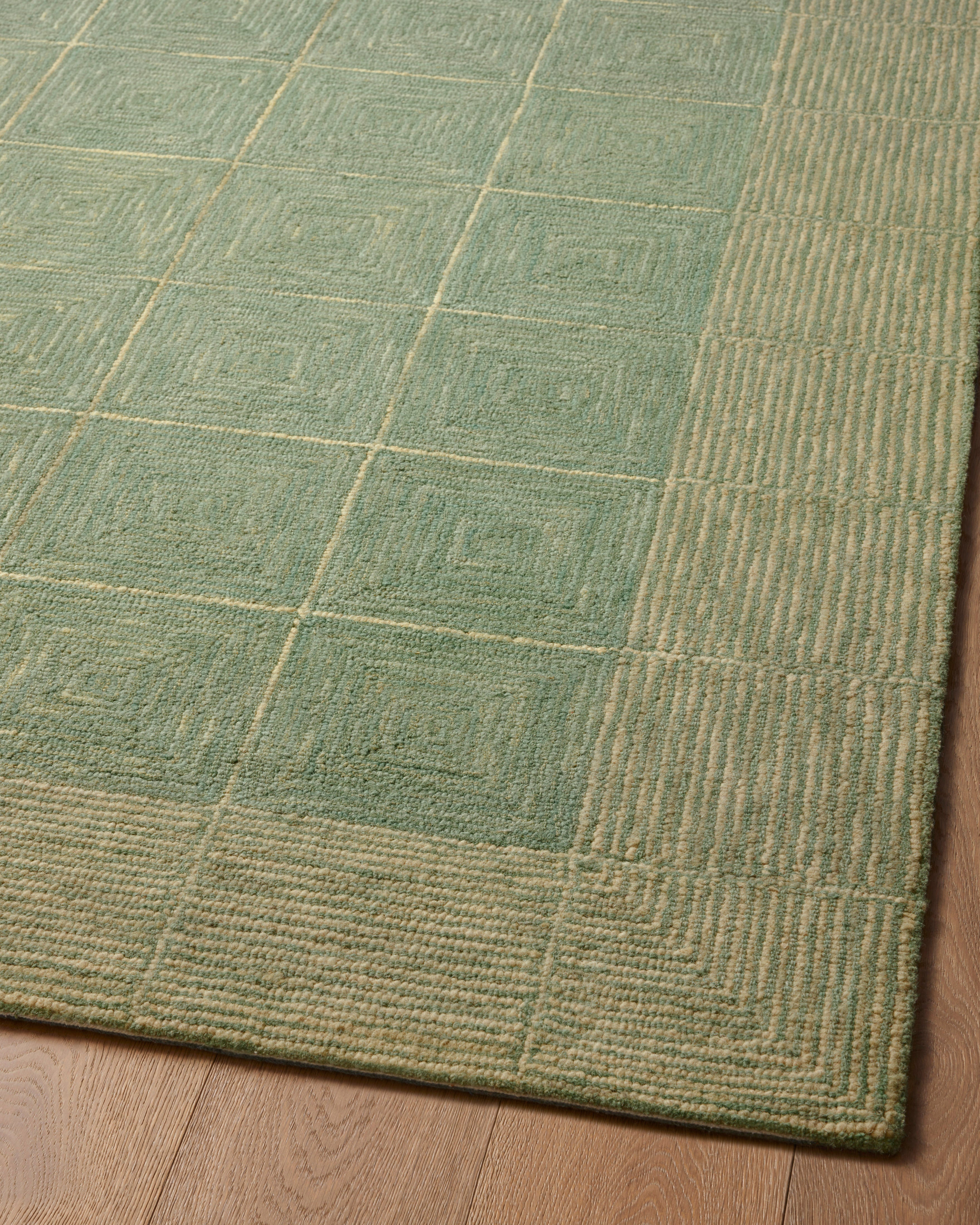 Chris Loves Julia x Loloi Francis Green / Natural Rug Rugs Loloi