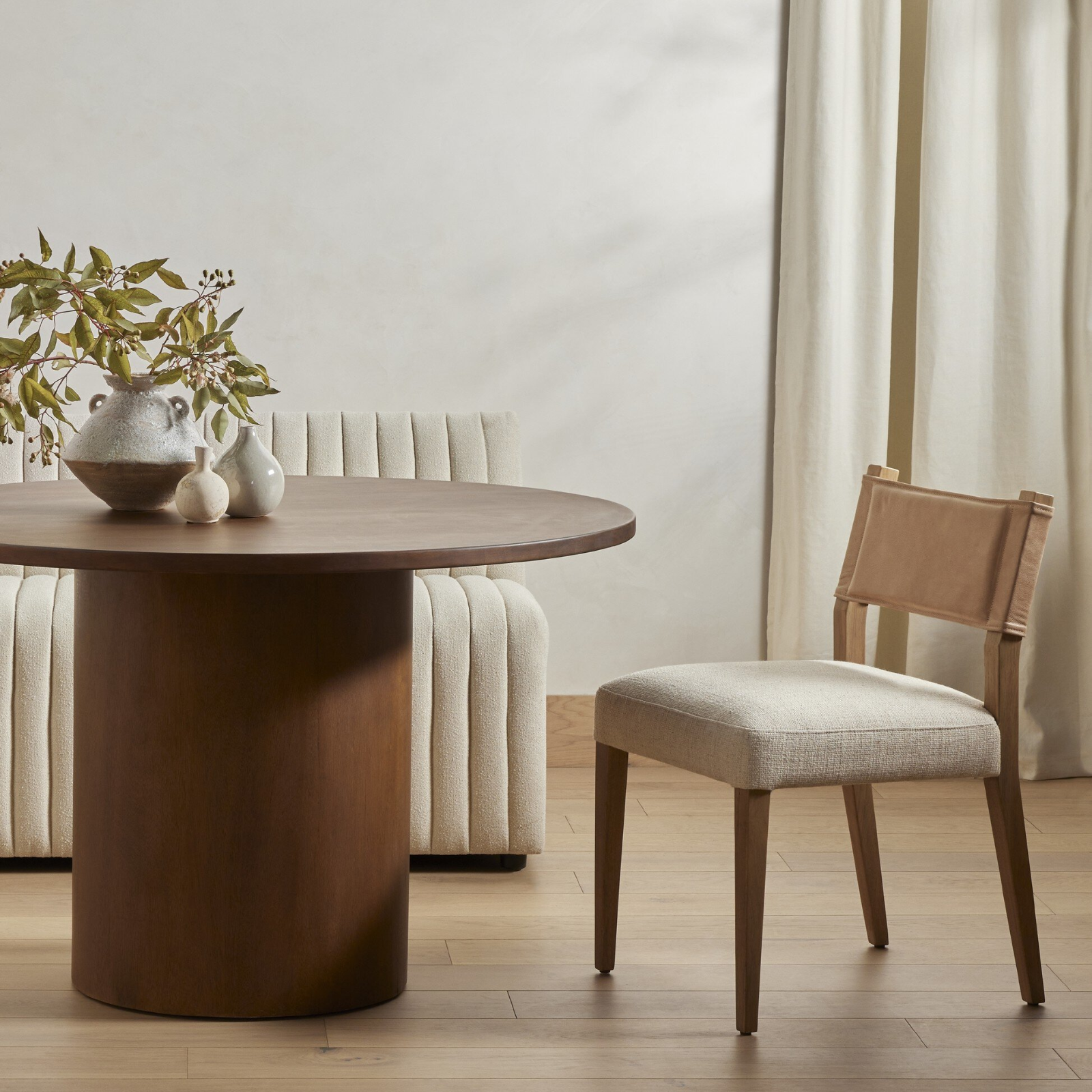 FLOOR MODEL - Ferris Dining Chair - Thames Cream 10 - a - FURNITURE - dining chair Four Hands