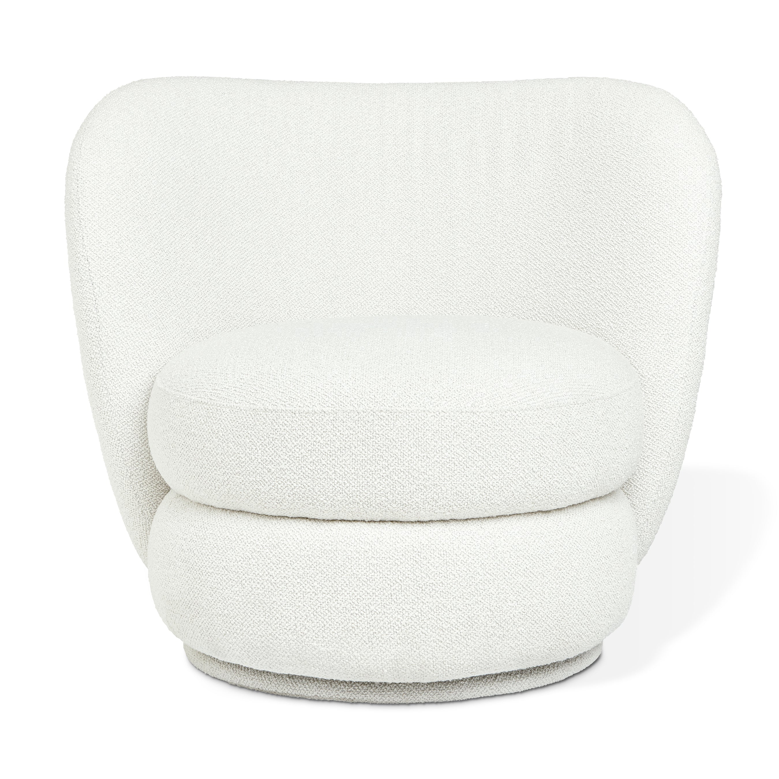Gus* Forme Swivel Chair FURNITURE - lounge chair Gus Morris Bone