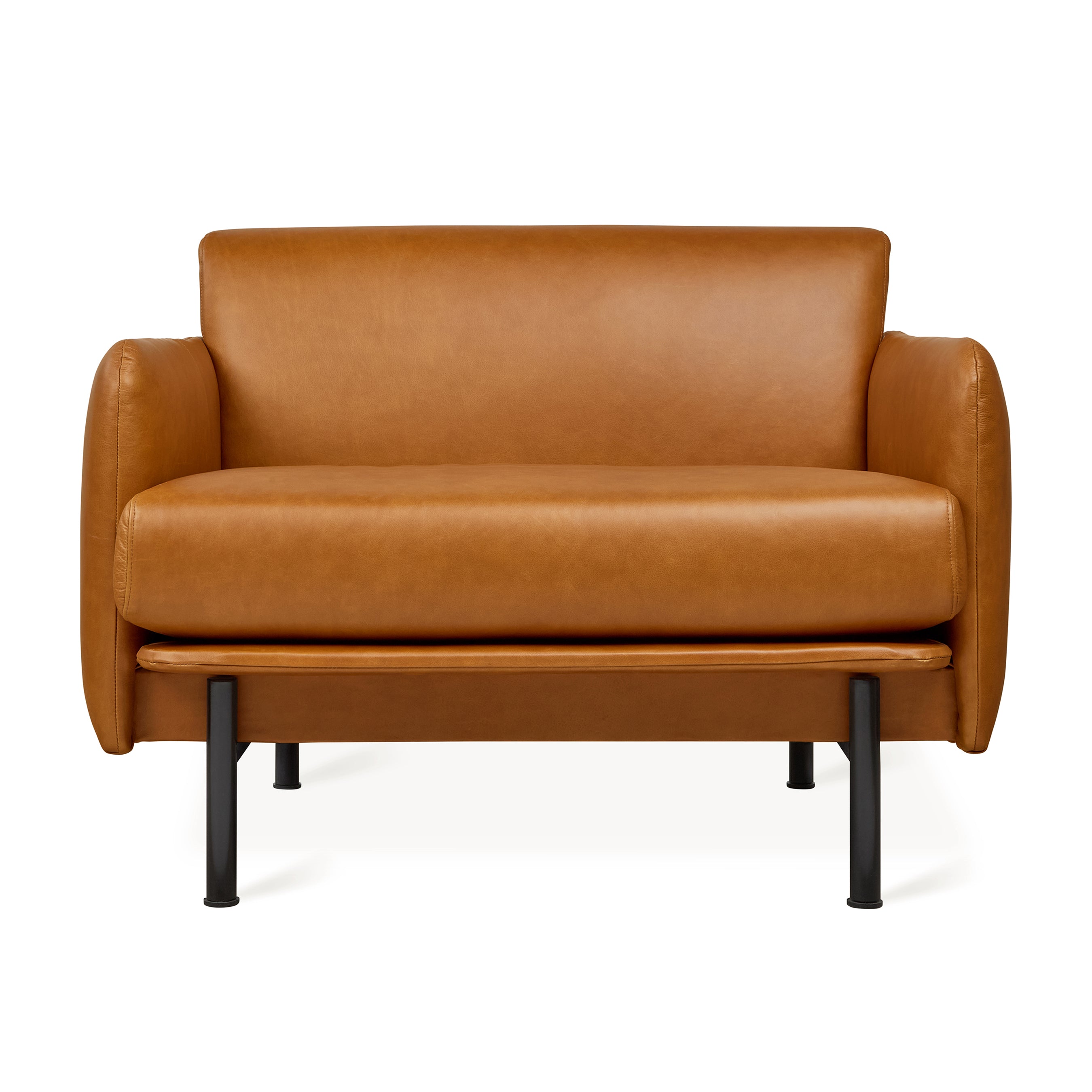 Gus* Foundry Chair FURNITURE - lounge chair Gus Tucson Sienna Leather