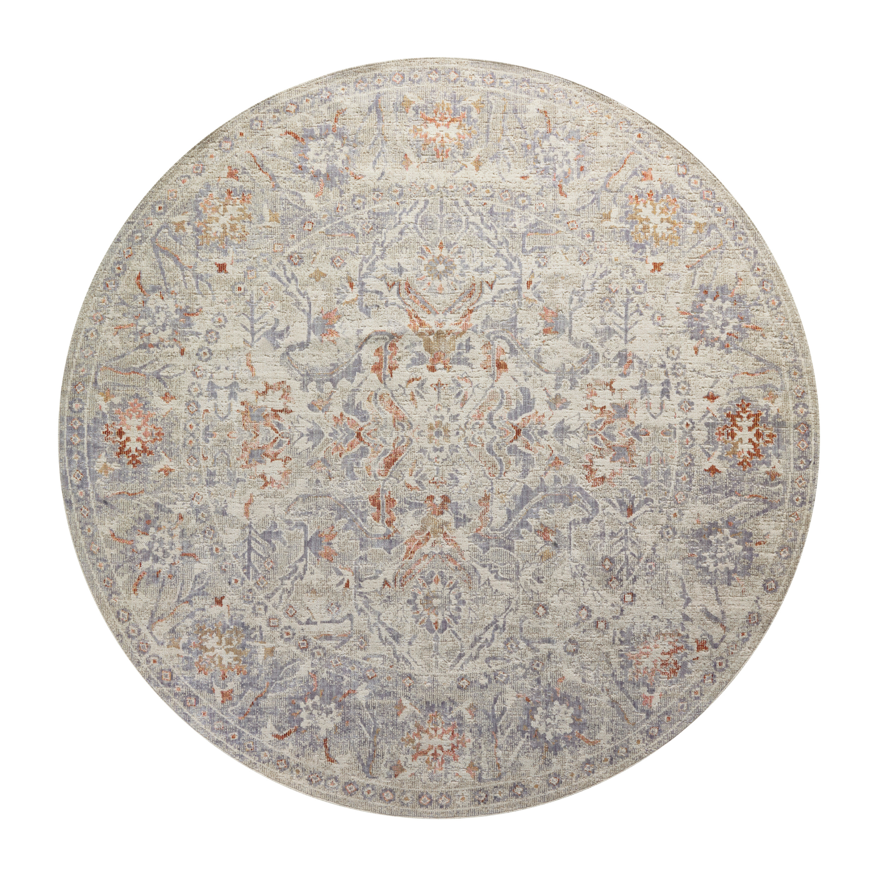 Chris Loves Julia x Loloi Rosemarie Oatmeal / Lavender Rug RUGS - patterned Loloi
