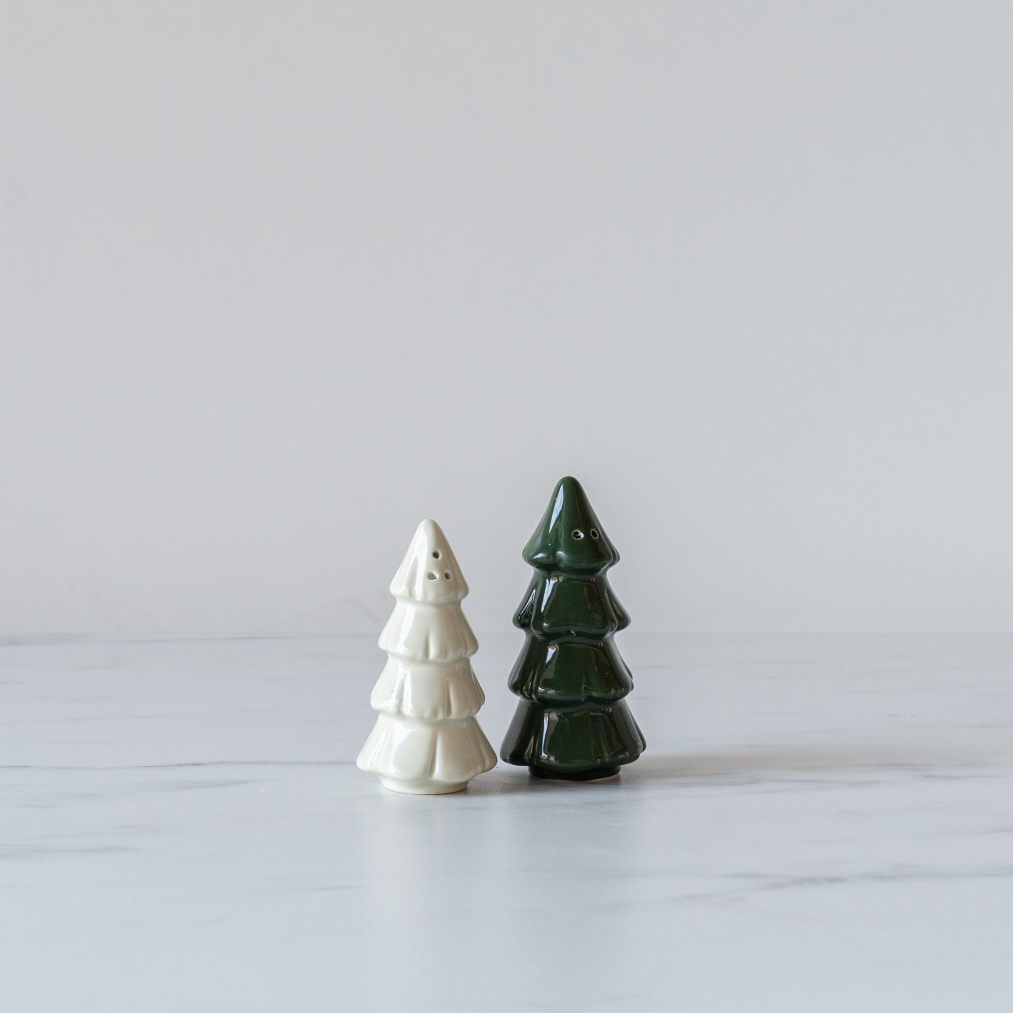 Pine Tree Salt & Pepper Shakers CHRISTMAS 2024 TAG (Design Home)