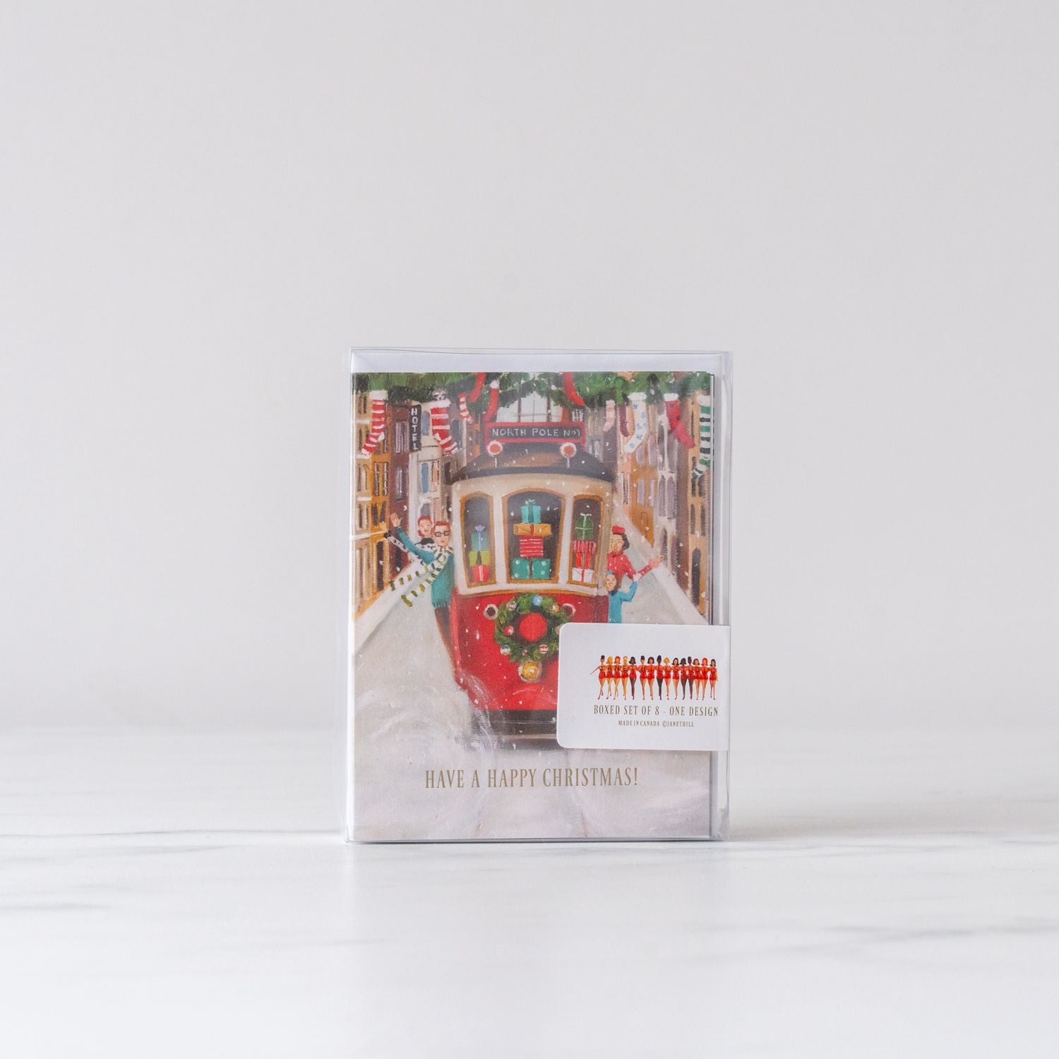 Boxed Holiday Train Card Set CHRISTMAS 2025 Janet Hill Studio (Faire)