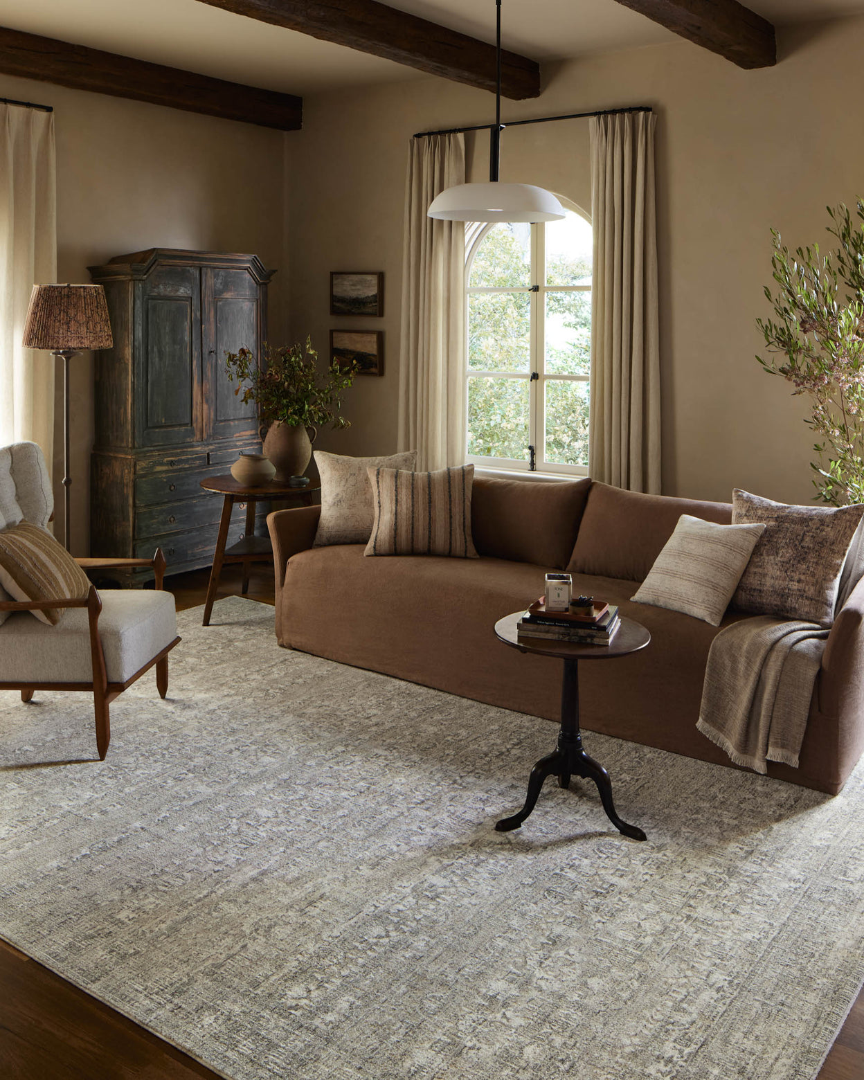 Amber Lewis x Loloi Honora Grey / Beige Rug 0-patterned rugs Loloi