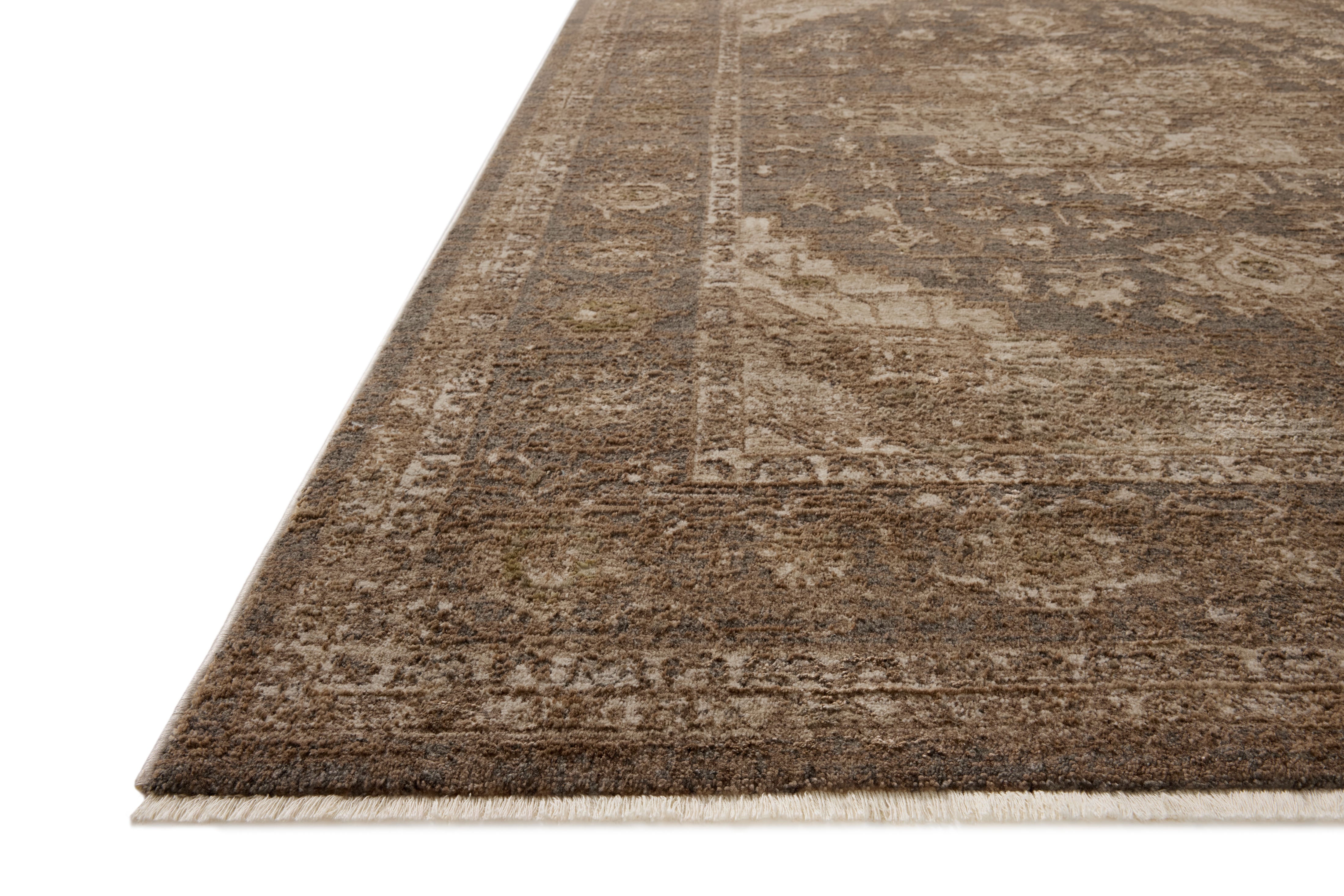 Loloi Haywood Charcoal / Mocha Rug RUGS - synthetic Loloi