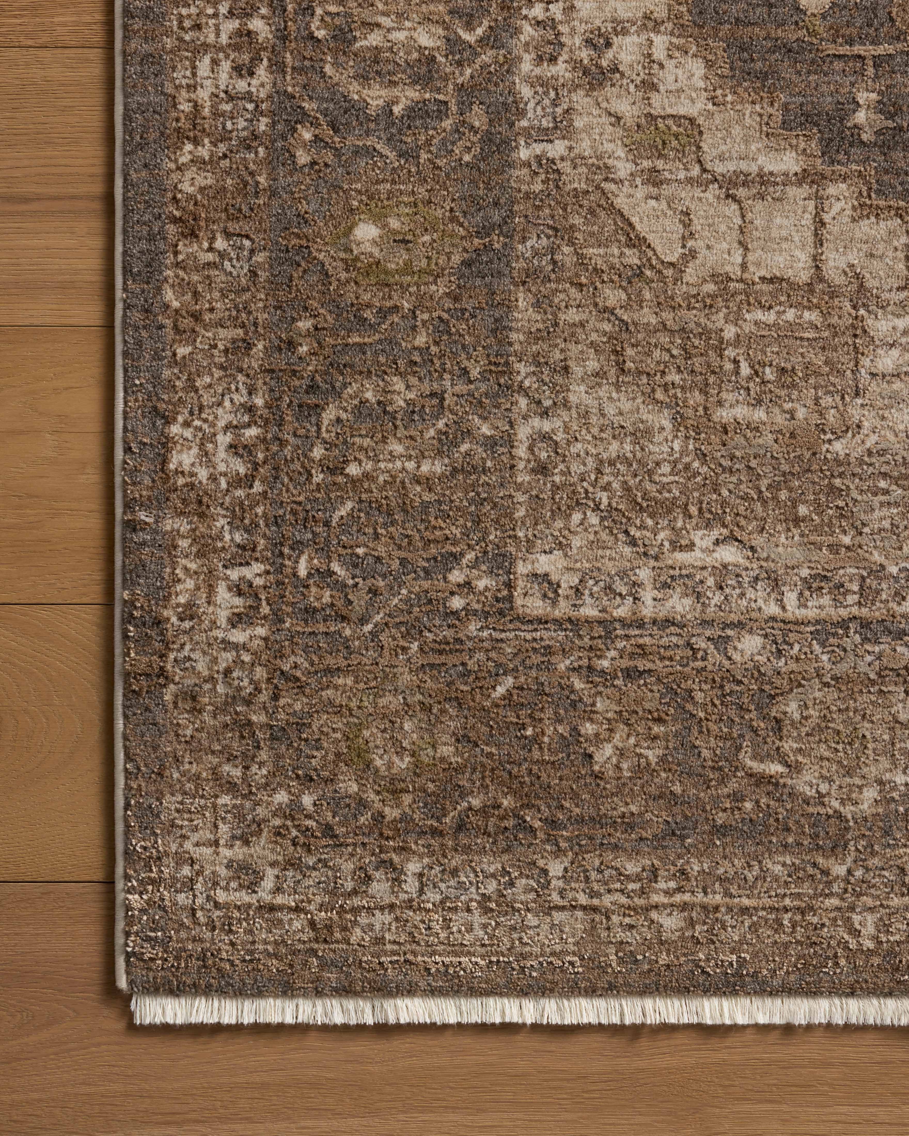 Loloi Haywood Charcoal / Mocha Rug RUGS - synthetic Loloi