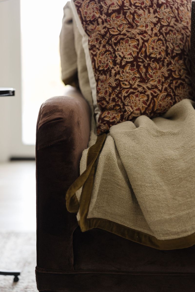 PRE-ORDER - Velvet Trim Bed Blanket blanket Indaba