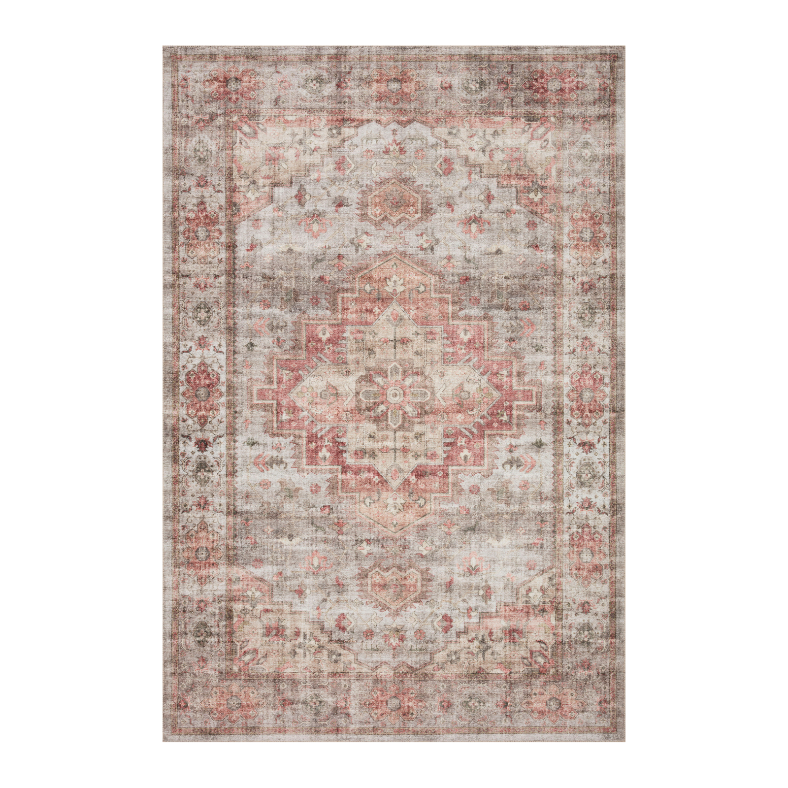 Loloi Heidi Dove / Spice Rug 1-RUGS-patterned Loloi