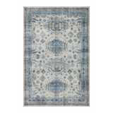 Loloi Heidi Ivory / Ocean Rug 1-RUGS-patterned Loloi