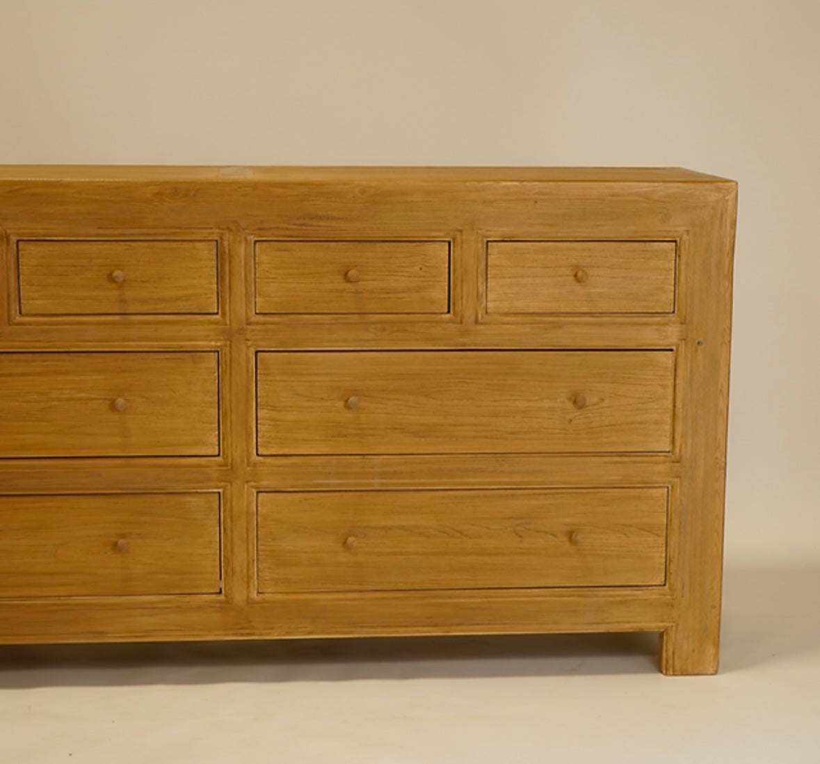 Ronan Reclaimed Wood Dresser- Natural 5-VINTAGE-cabinet Hauer Market