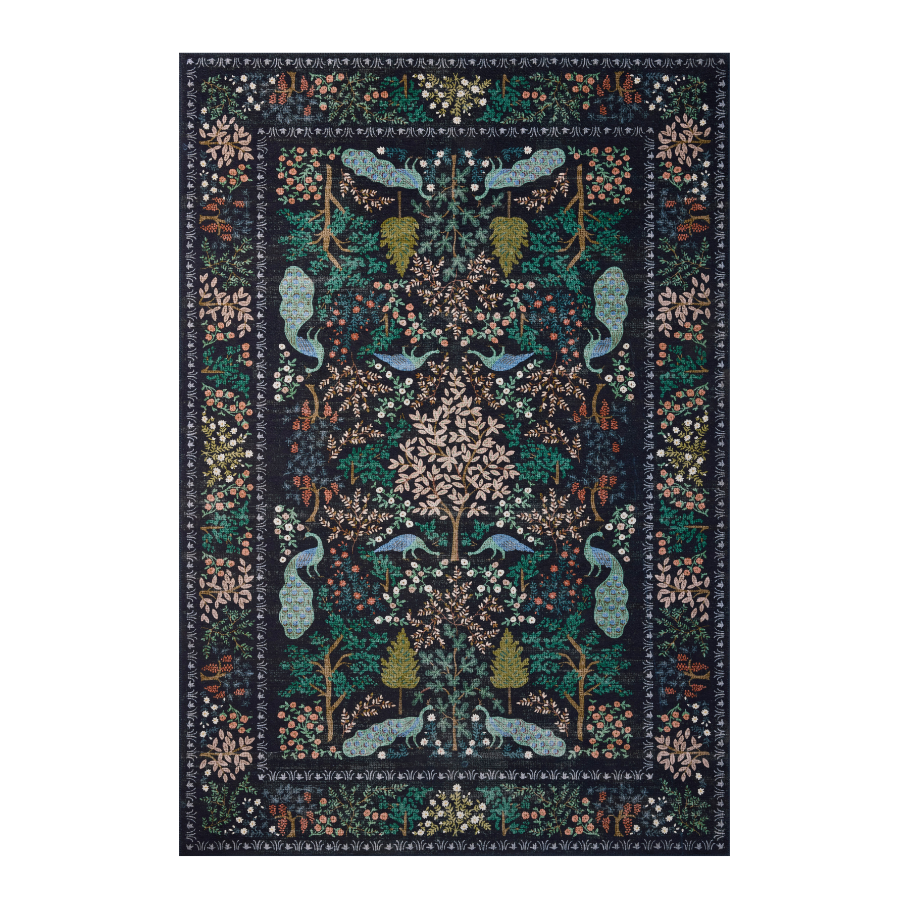 Rifle Paper Co. x Loloi Canopy Charcoal Rug RUGS-patterned Loloi
