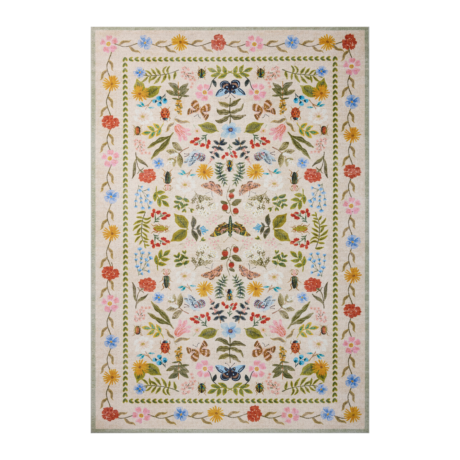 Rifle Paper Co. x Loloi Canopy Cream / Multi Rug RUGS-patterned Loloi