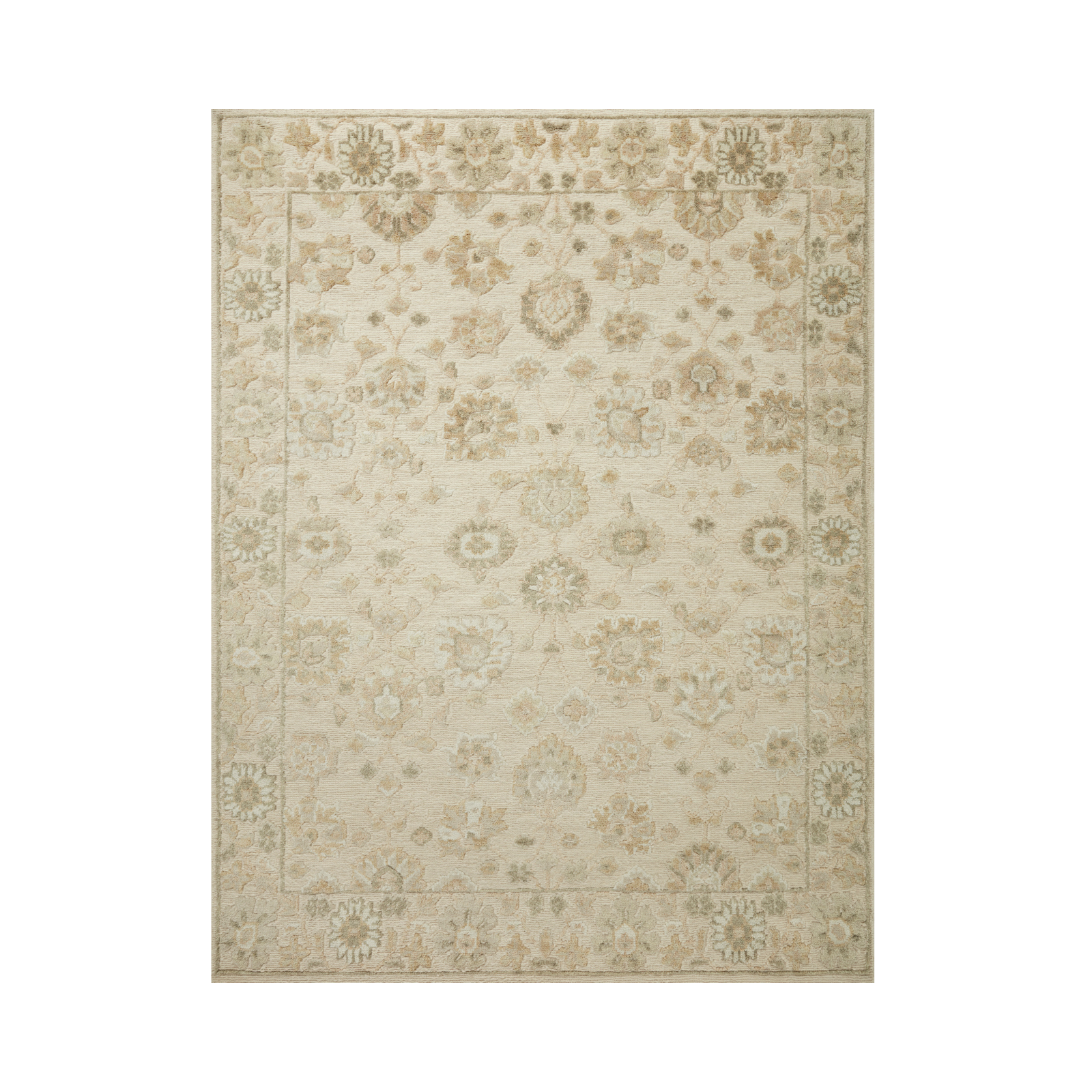 Magnolia Home by Joanna Gaines x Loloi Ingrid Natural / Sage Rug 0-RUGS-patterned Loloi
