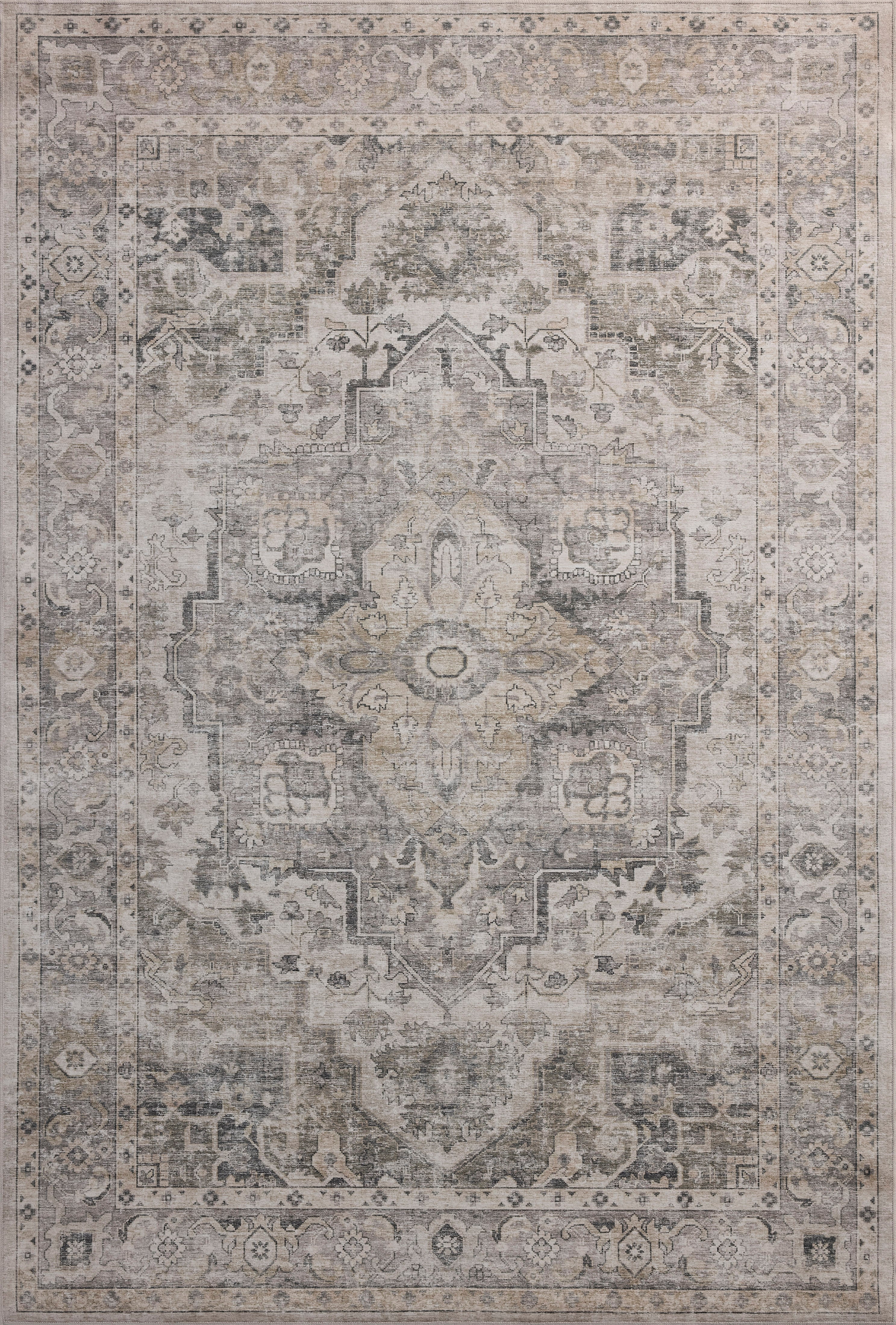 IN STORE - Loloi Josie Silver / Natural Washable Rug IN STORE - Rugs Loloi