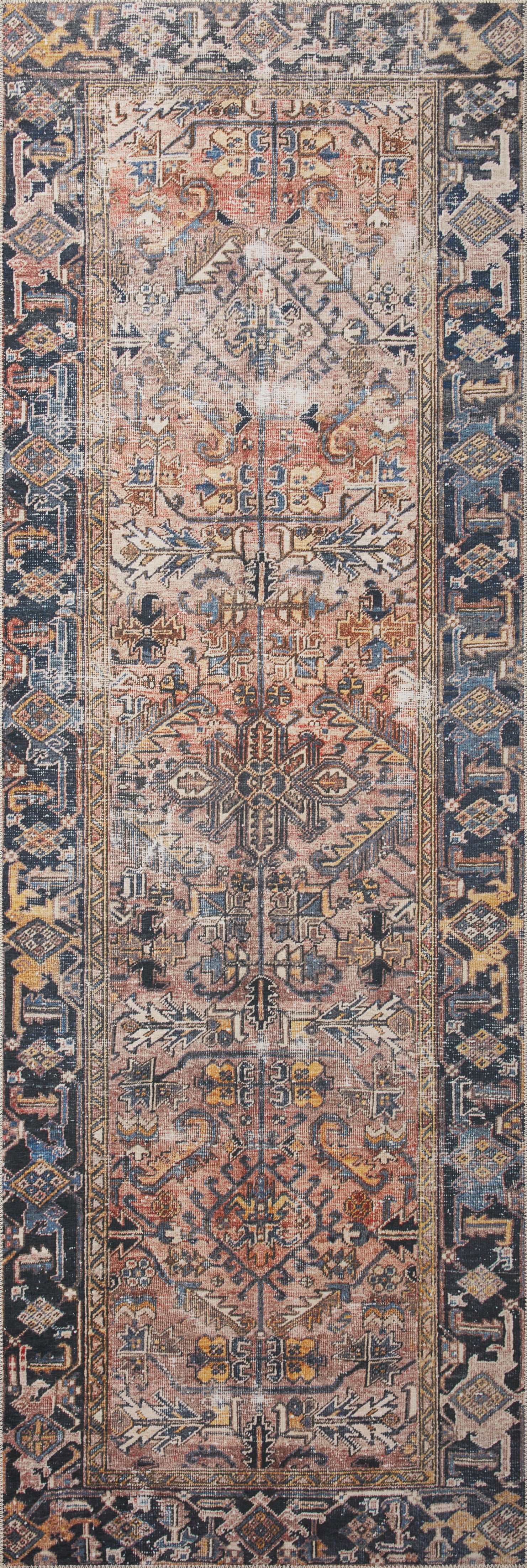 Chris Loves Julia x Loloi Jules Terracotta / Multi Rug 0-patterned Loloi