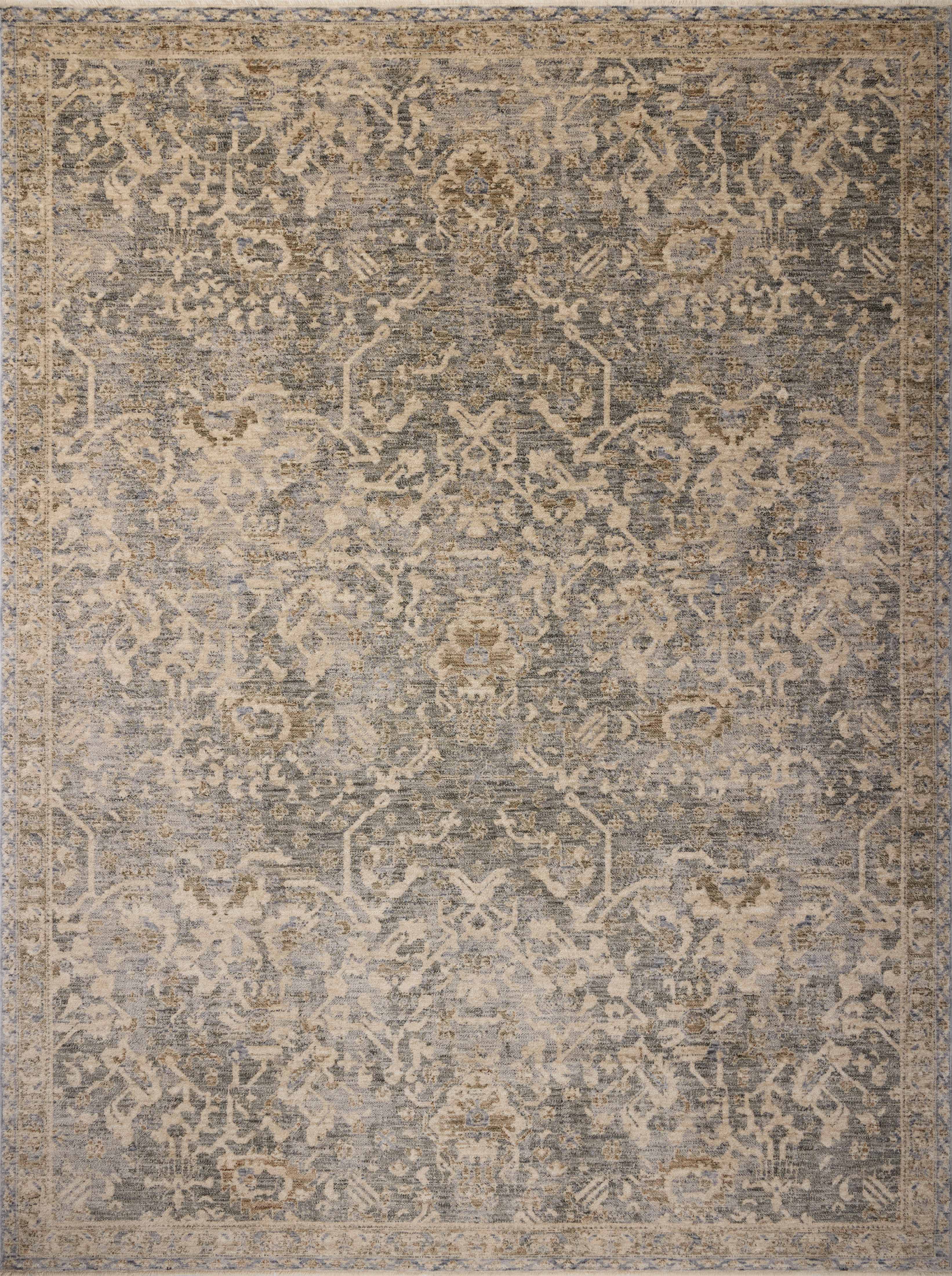 Magnolia Home by Joanna Gaines x Loloi Junie Blue / Natural Rug RUGS - vintage inspired Loloi