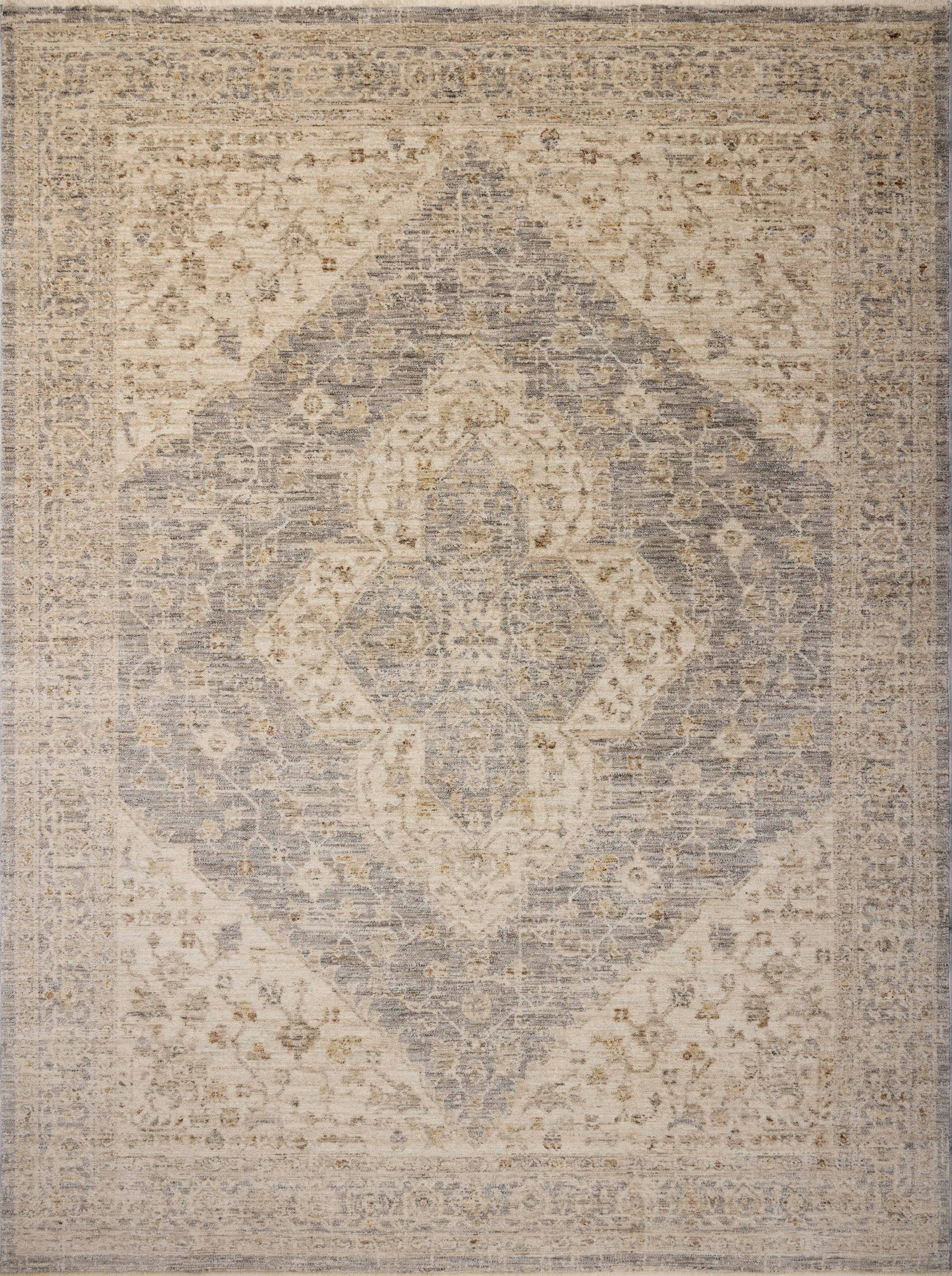 Magnolia Home by Joanna Gaines x Loloi Junie Denim / Natural Rug RUGS - vintage inspired Loloi