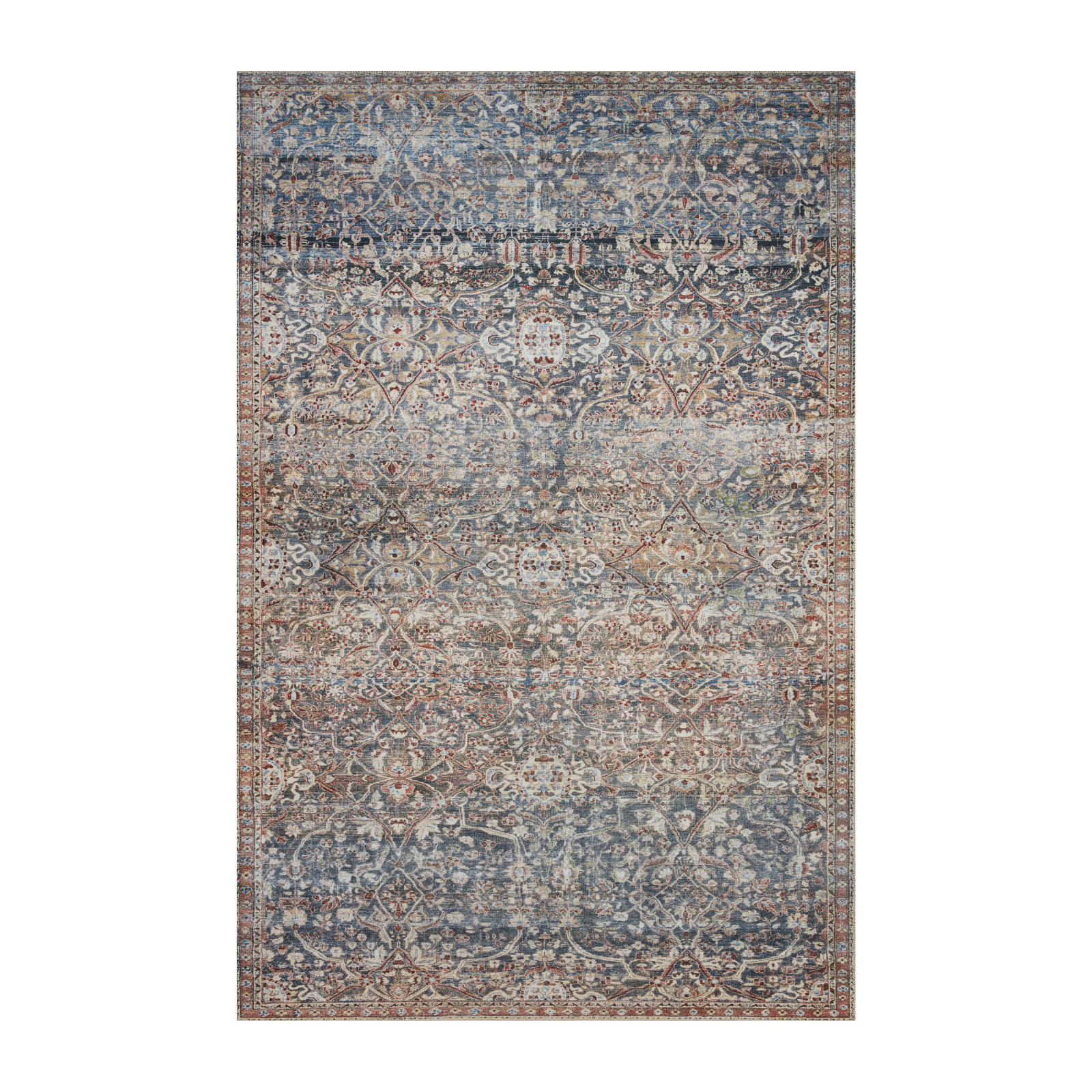 Chris Loves Julia x Loloi Jules Denim / Spice Rug 0-patterned Loloi