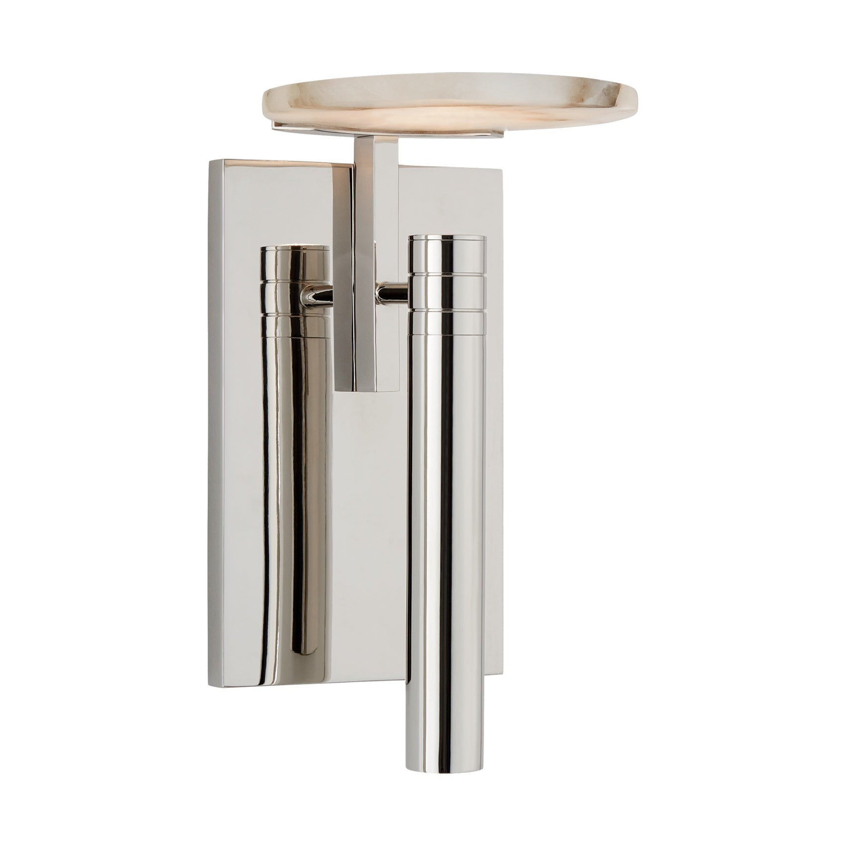 Melange Floating Disc Sconce LIGHTING - sconce Visual Comfort Polished Nickel