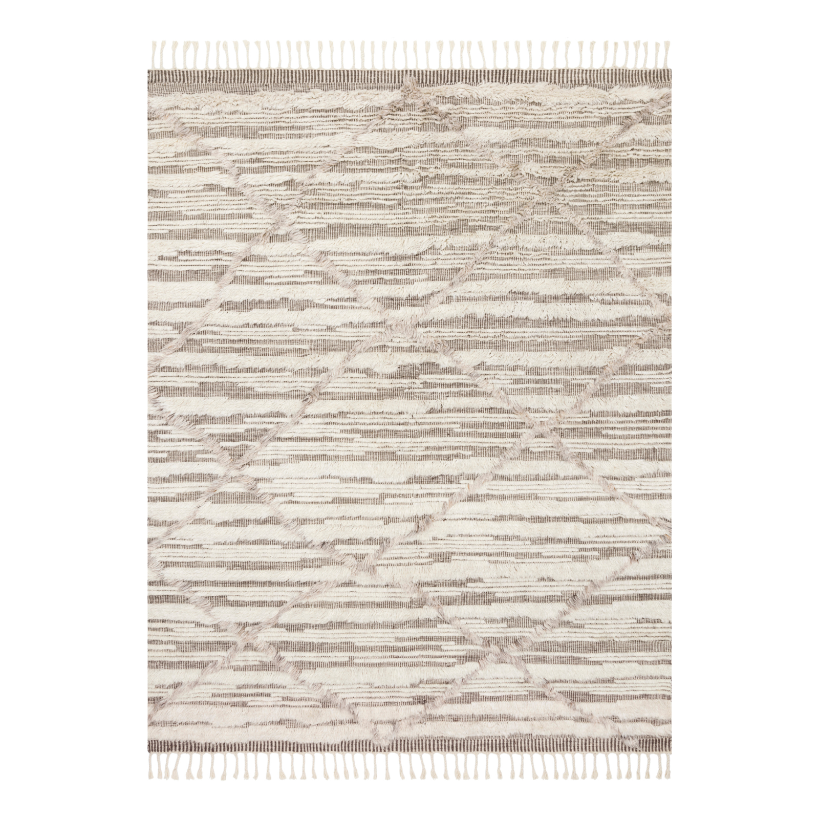 Loloi Khalid Ivory / Taupe Rug RUGS - wool Loloi