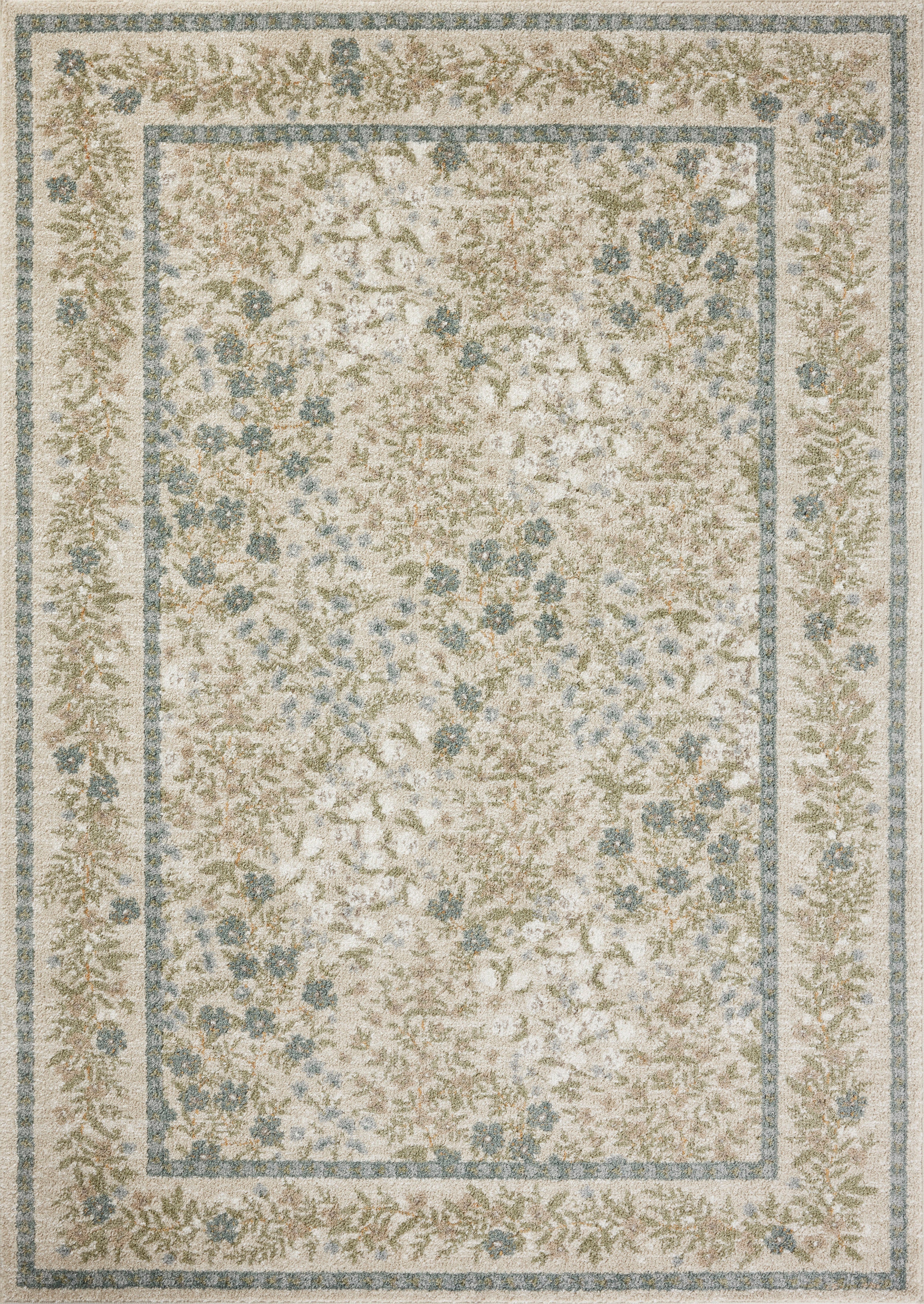 Rifle Paper Co. x Loloi Laurel Wildwood Garden Cream Rug 0-RUGS-patterned Loloi