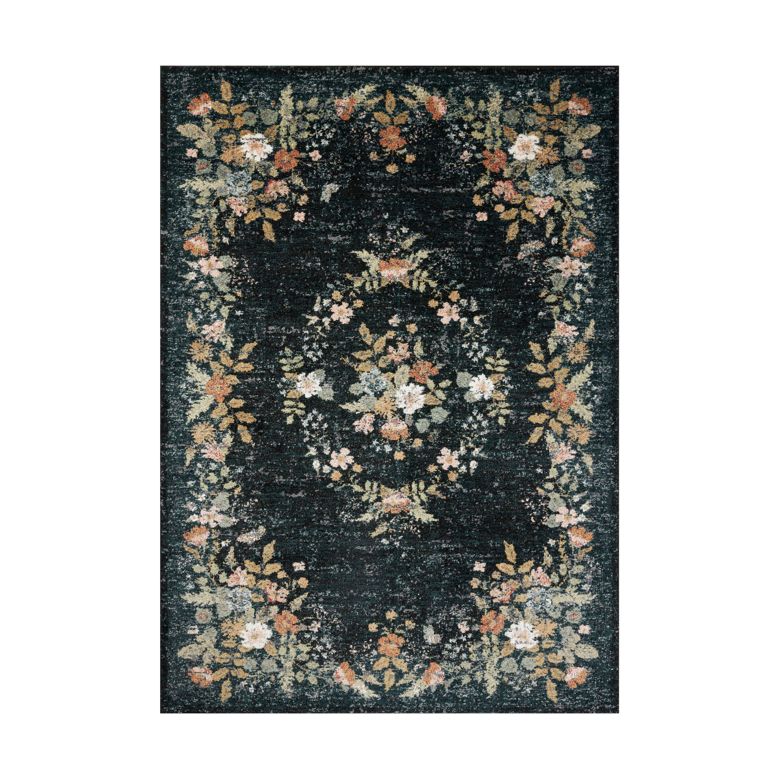 Rifle Paper Co. x Loloi Laurel Strawberry Fields Navy Rug 0-RUGS-patterned Loloi