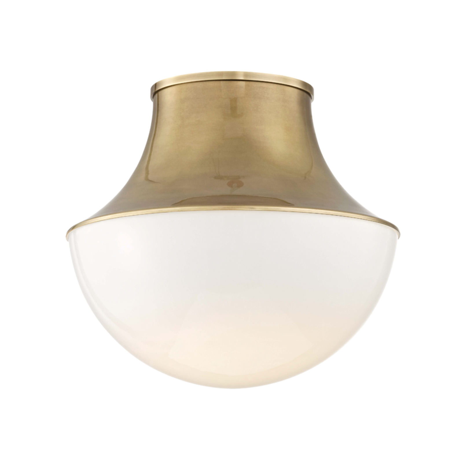 Lettie Flush Mount LIGHTING - Flush Mount Hudson Valley Lighting Aged Brass medium