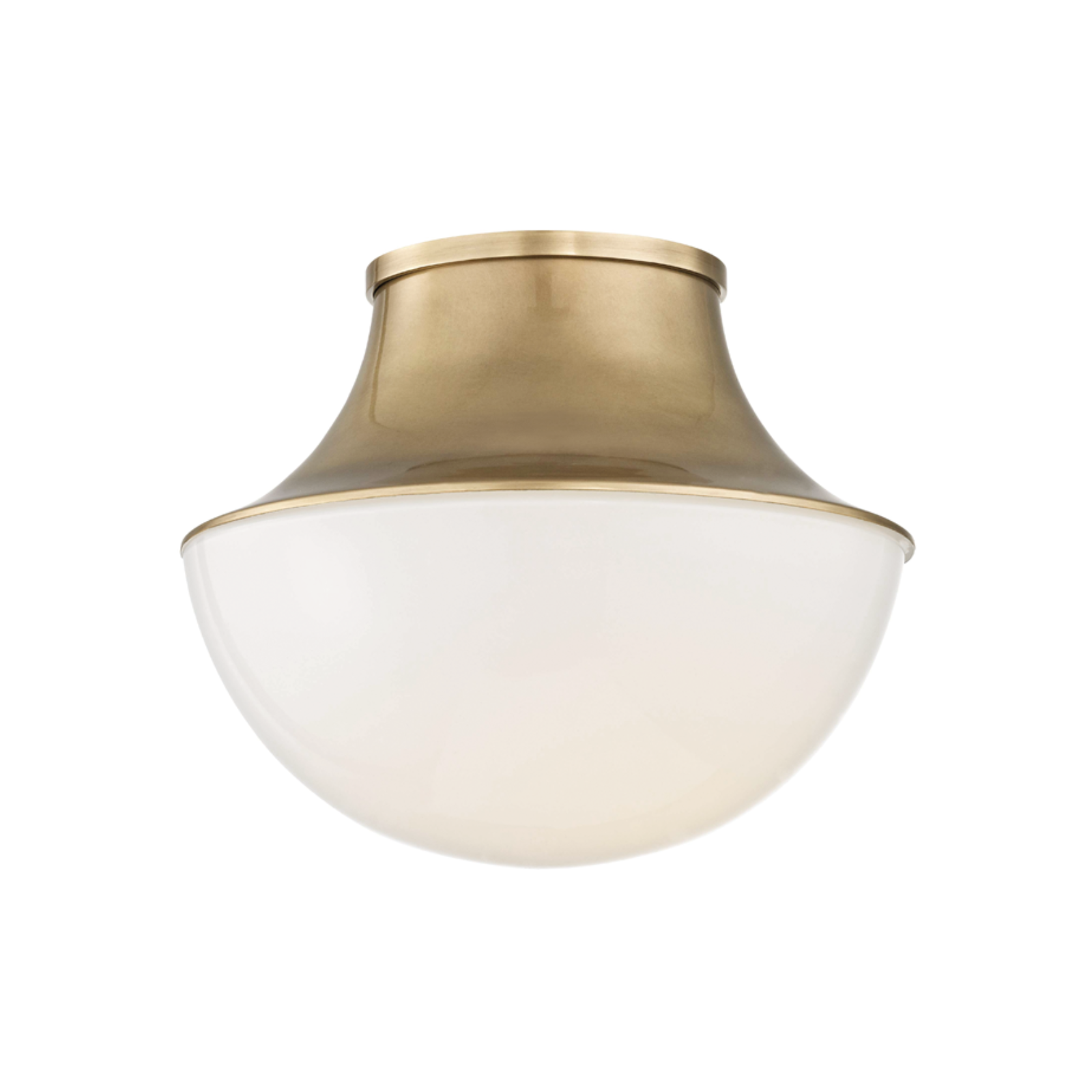 Lettie Flush Mount LIGHTING - Flush Mount Hudson Valley Lighting Aged Brass small
