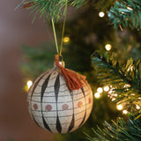 Round Paper Mache Ornament with Tassel CHRISTMAS 2023 Creative Co-op (DYA)